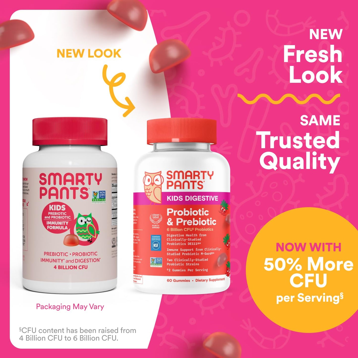 SmartyPants Kids Probiotic & Prebiotic Gummy, 60 Count