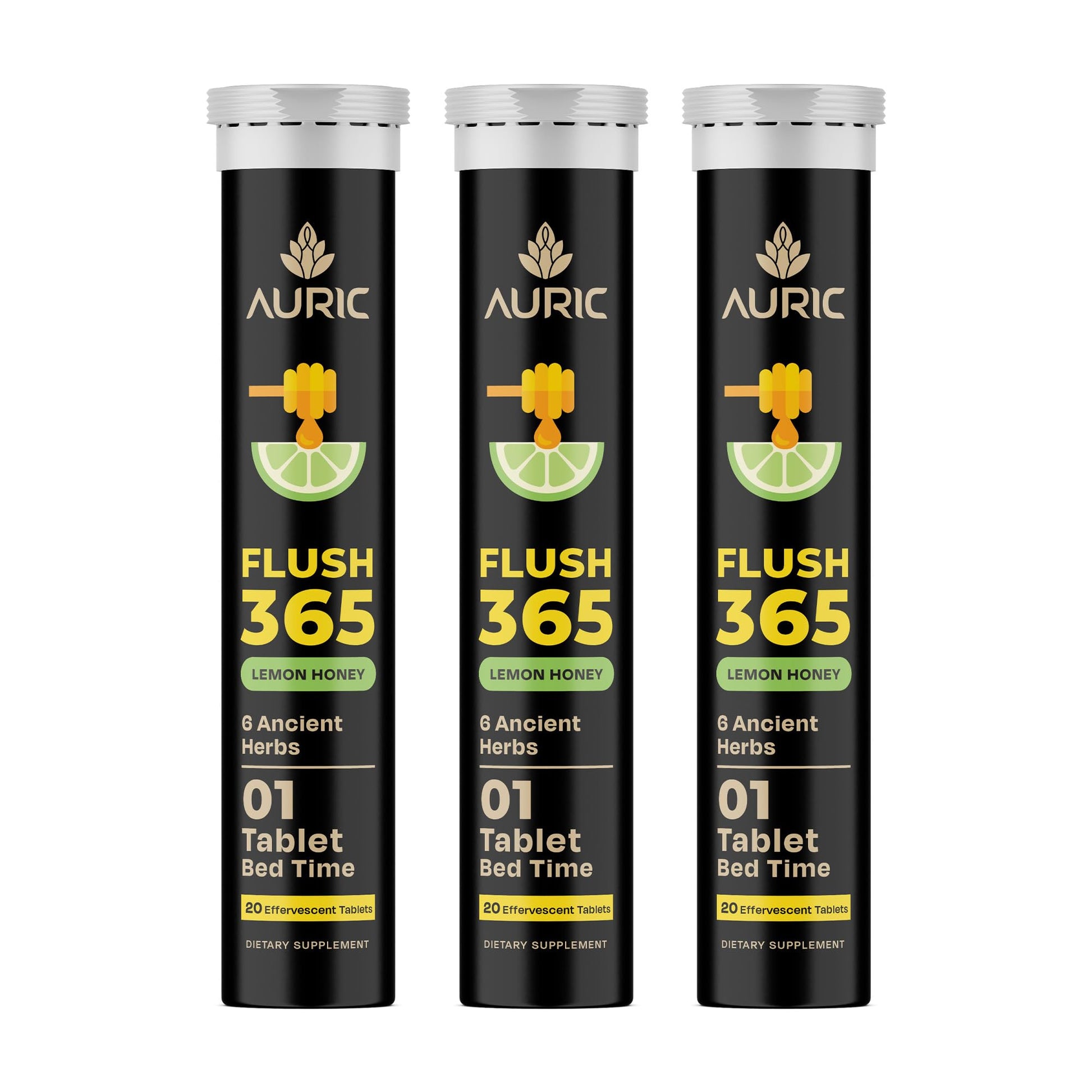 Auric Flush 365 Effervescent Tablets, 60 Tablets