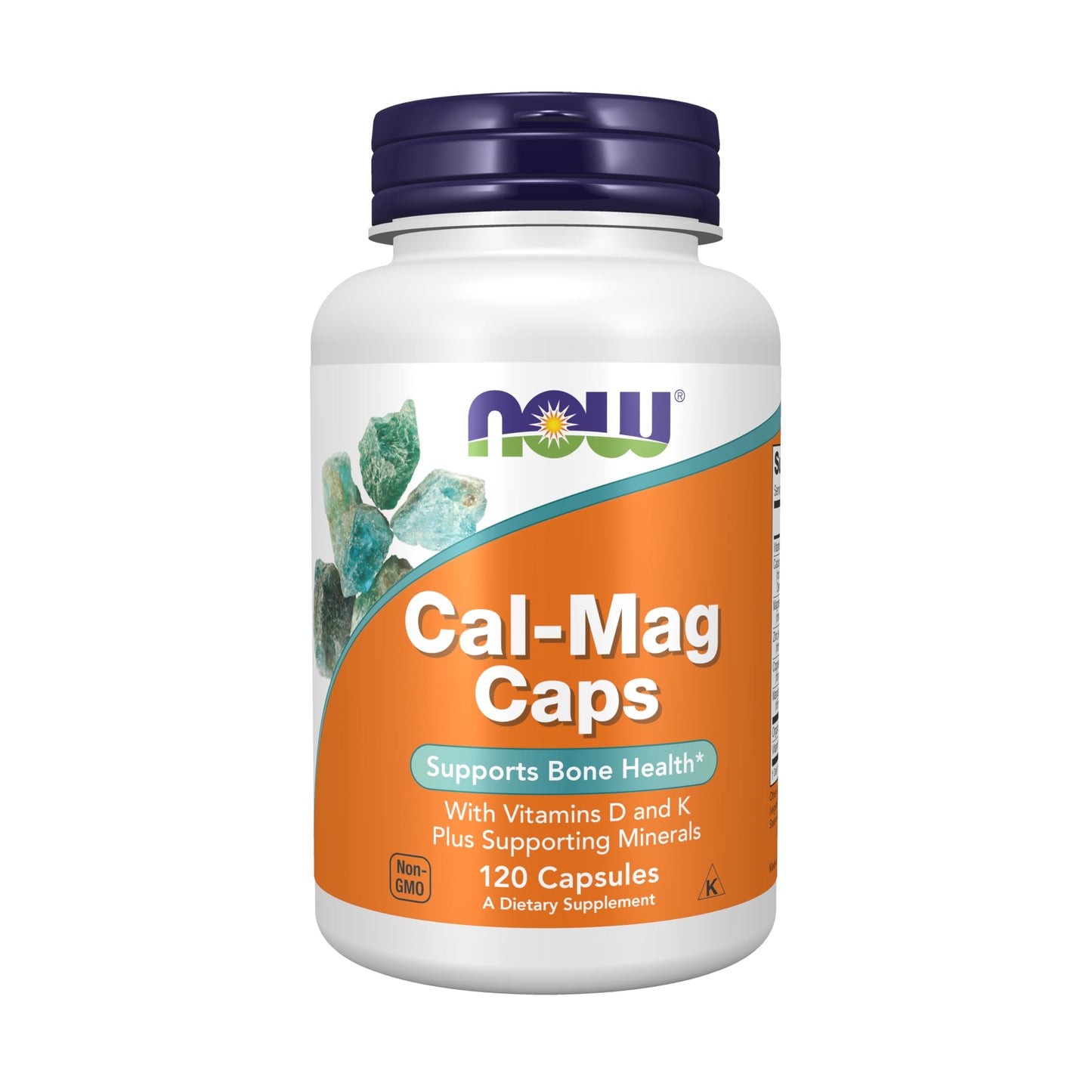 NOW Foods Cal-Mag with Zinc, Copper, Manganese and Vitamin D Capsule, 120 Count
