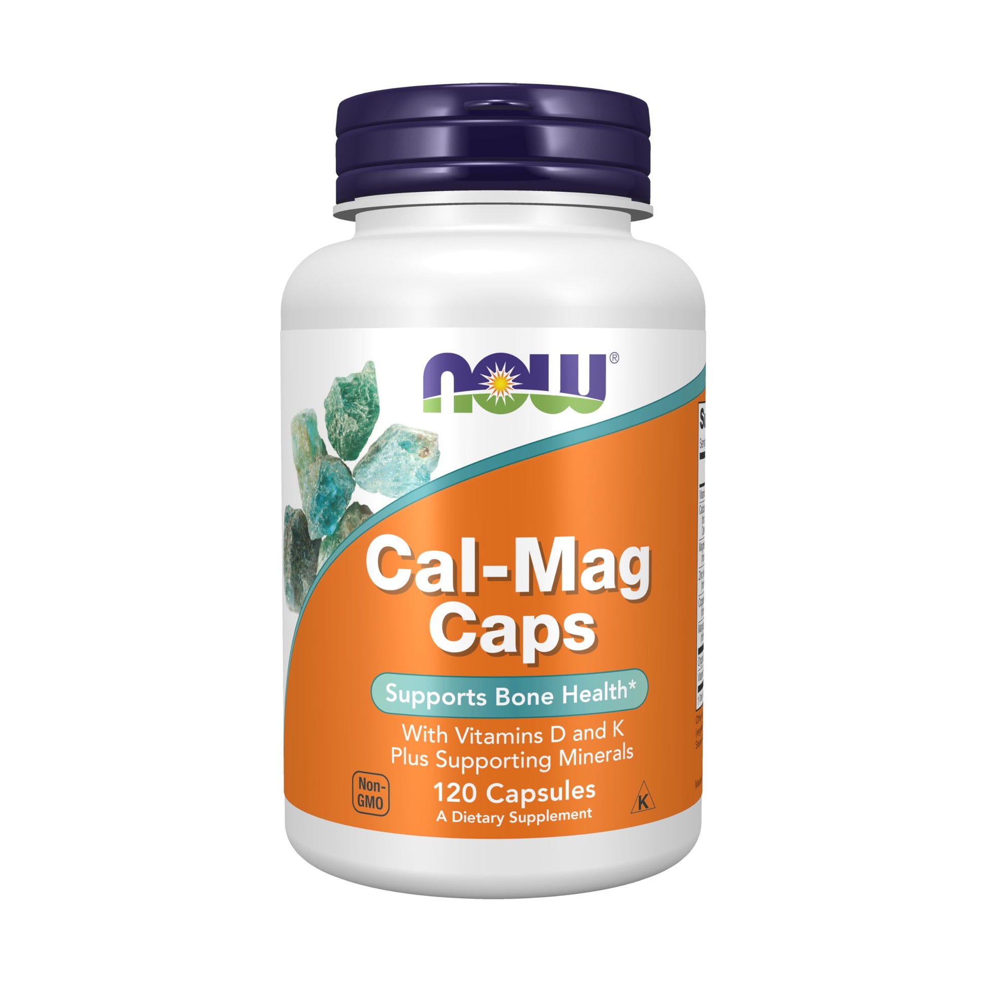 NOW Foods Cal-Mag with Zinc, Copper, Manganese and Vitamin D Capsule, 120 Count
