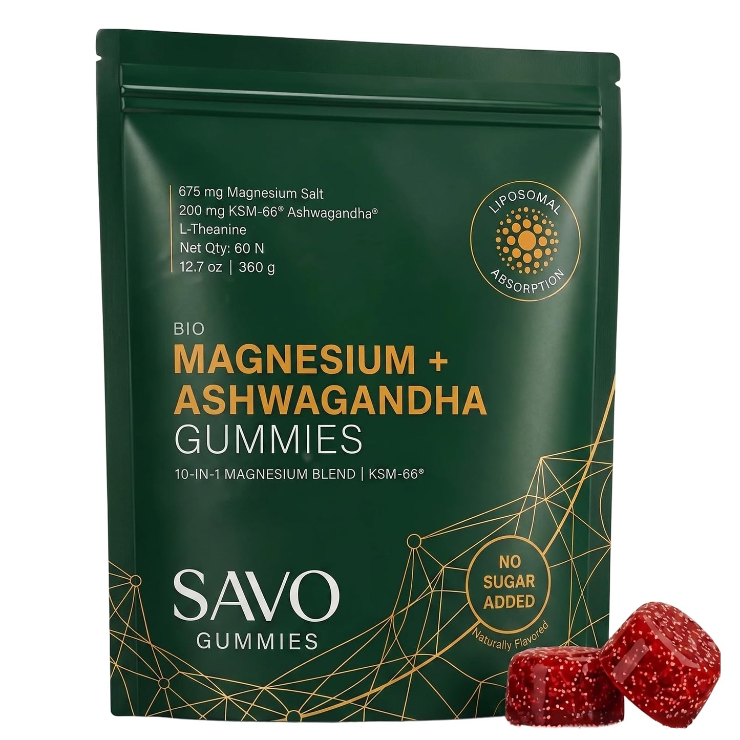 Ovouria SAVO Liposomal Magnesium, 60 Gummies