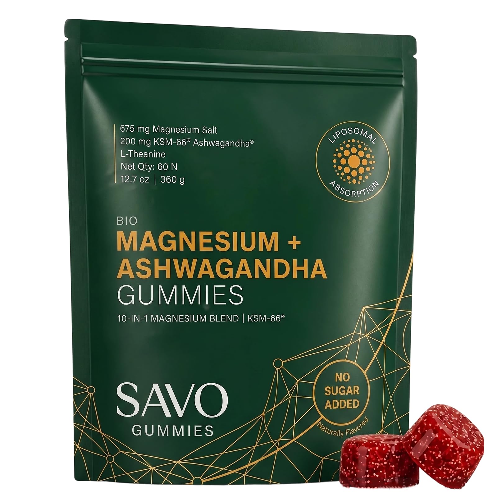 Ovouria SAVO Liposomal Magnesium, 60 Gummies
