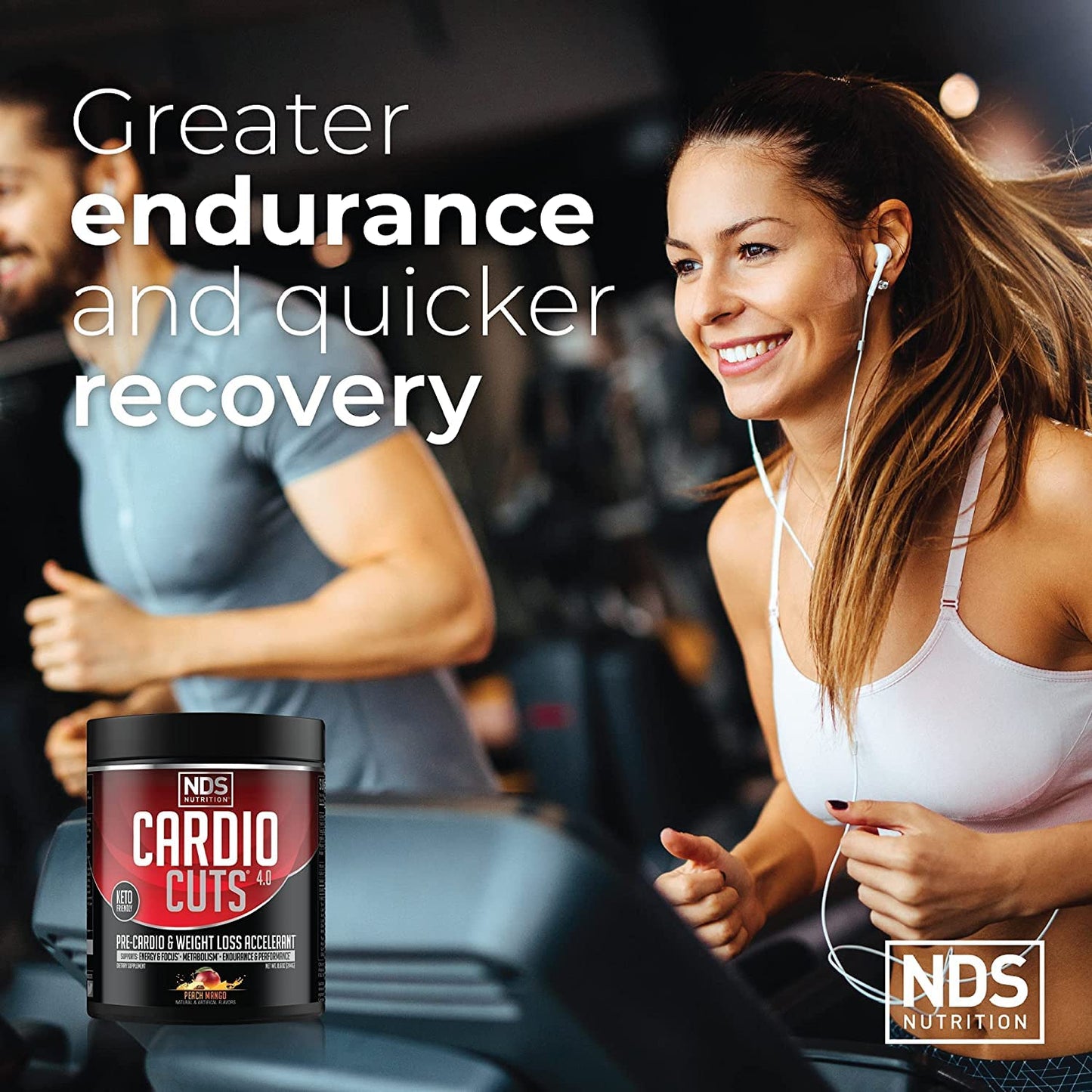 NDS Nutrition Cardio Cuts 4.0 Peach Mango Powder, 8.6 oz