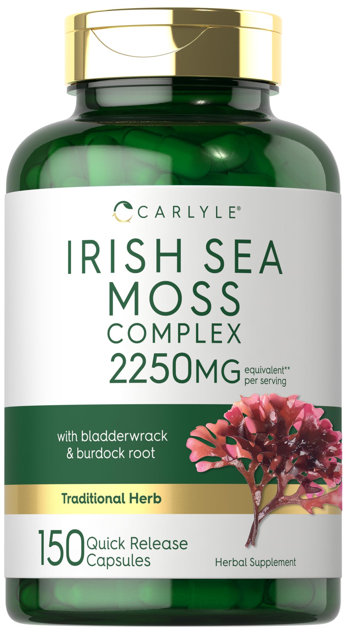 Carlyle Irish Sea Moss Capsules 150 Count