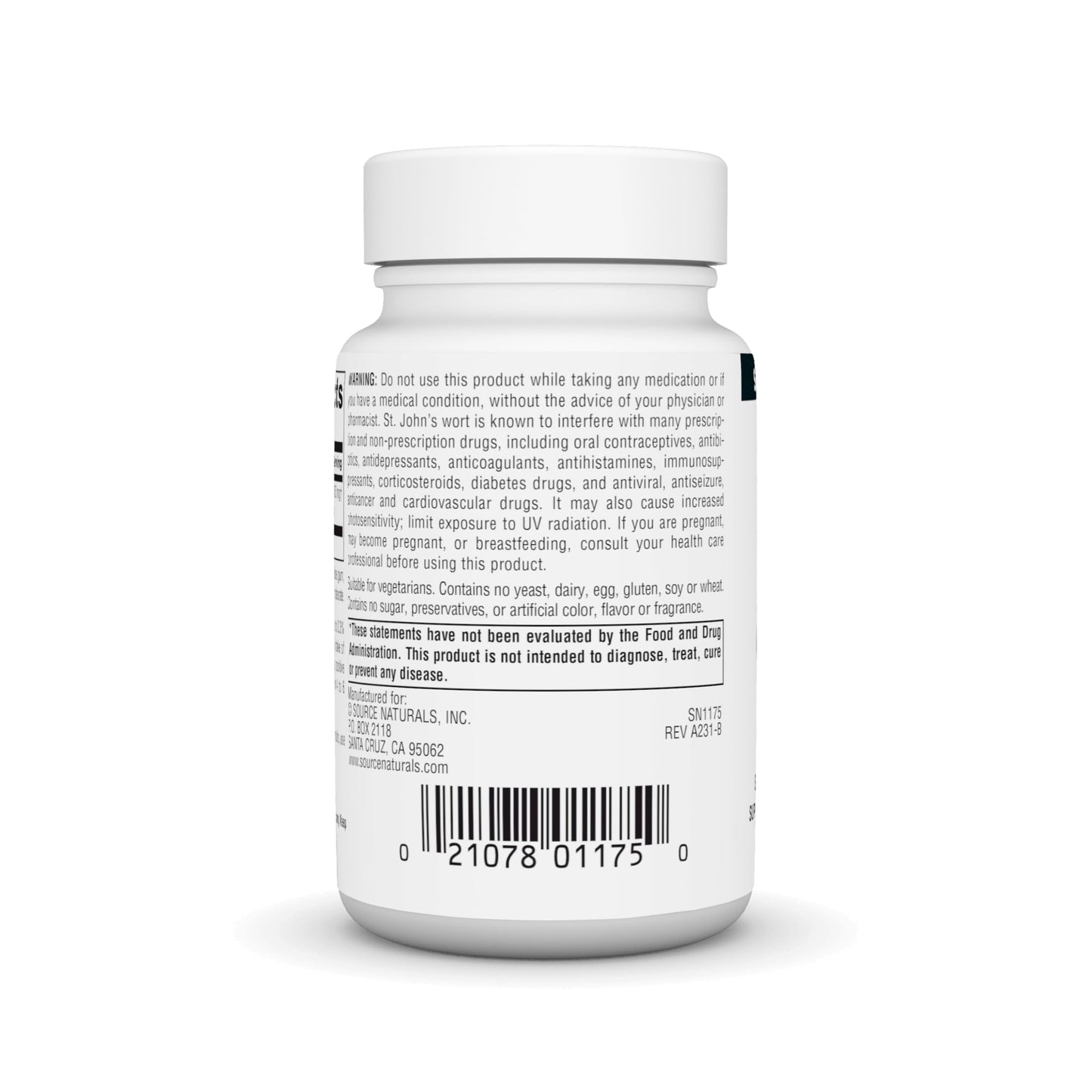 Source Naturals St. John's Wort 450 mg, 45 Tablets