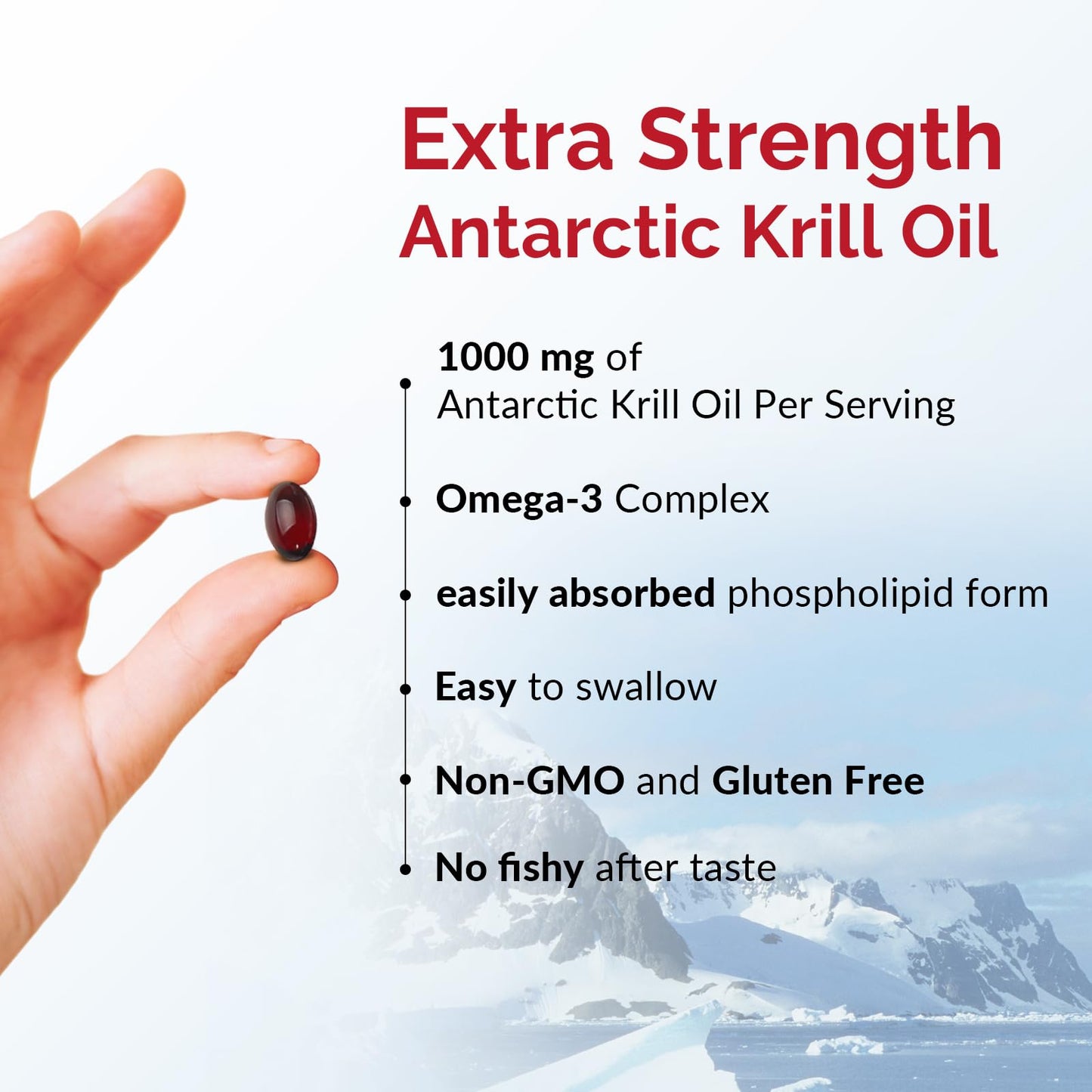 JulyDeer Krill Oil 1000 mg Softgels, 360 Count