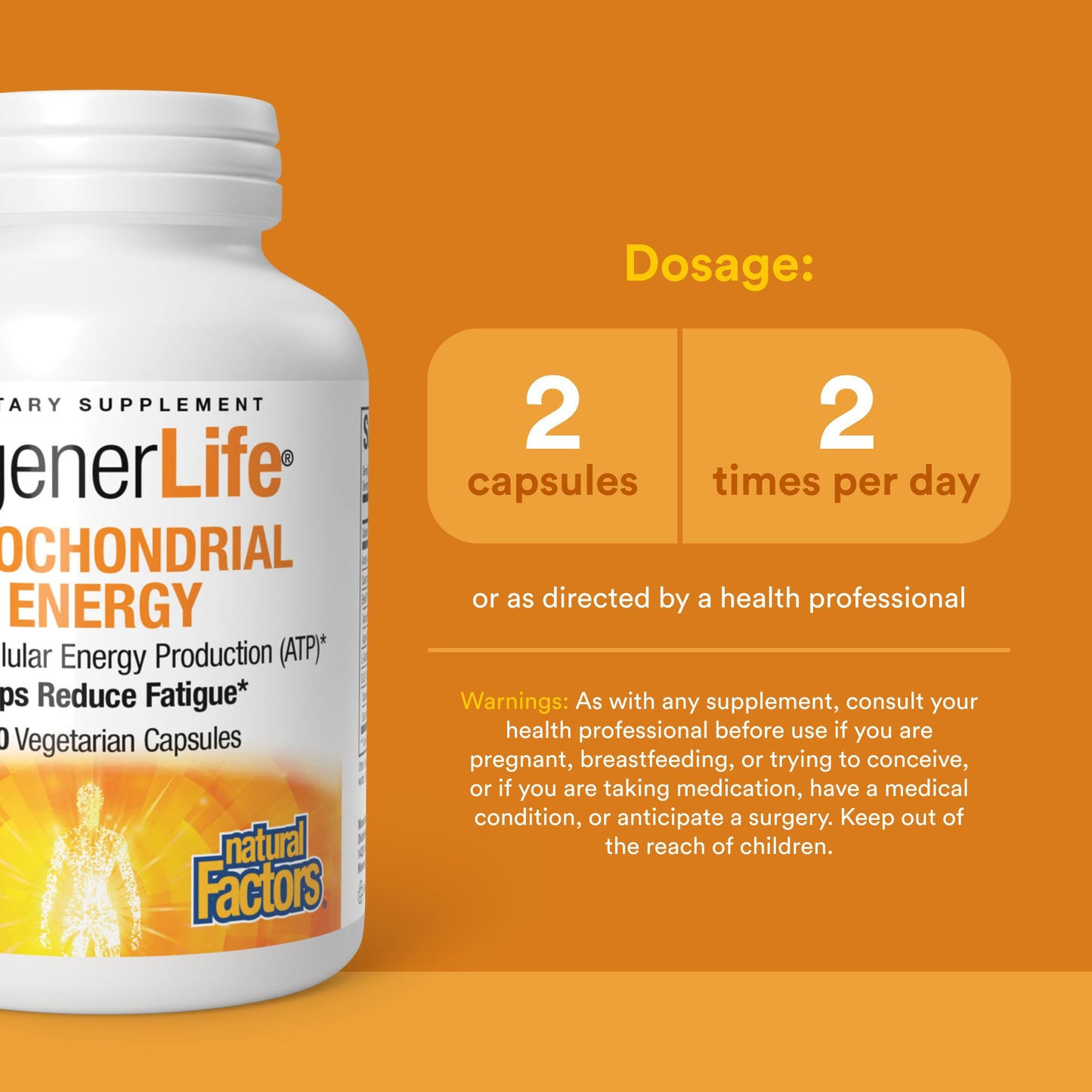Natural Factors REGENERLIFE 120 Capsules