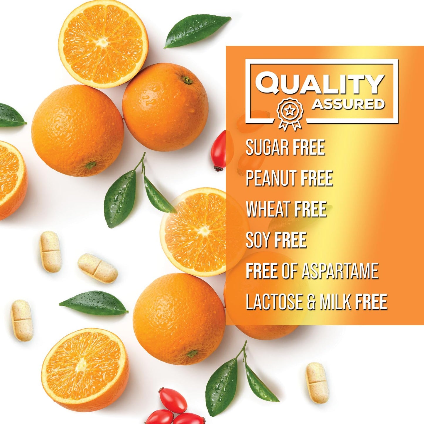 Nature's Peak Vitamin C 1000mg - Extra Strength Immune Support with Rose Hips - 60 Tablets