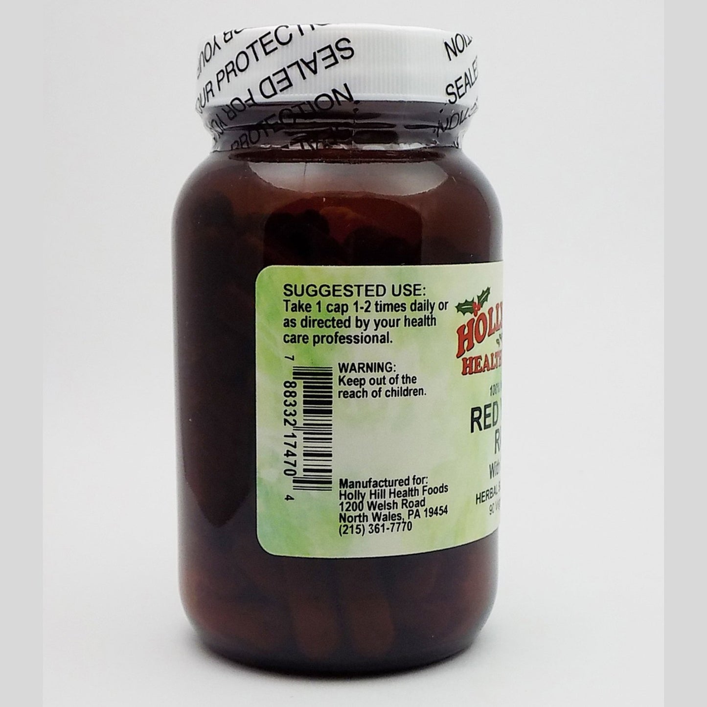 Holly Hill Health Foods Red Yeast Rice Capsules, 90 Capsules