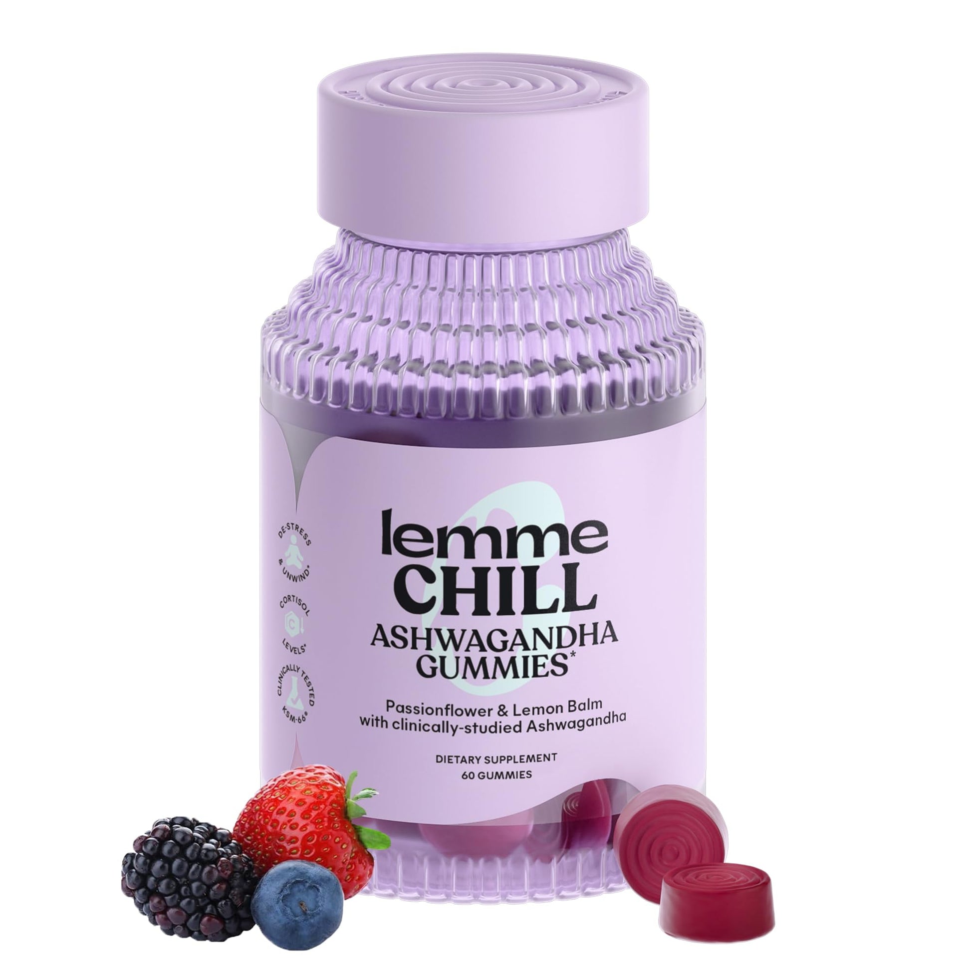 Lemme Chill Stress Relief Gummies, 60 Count