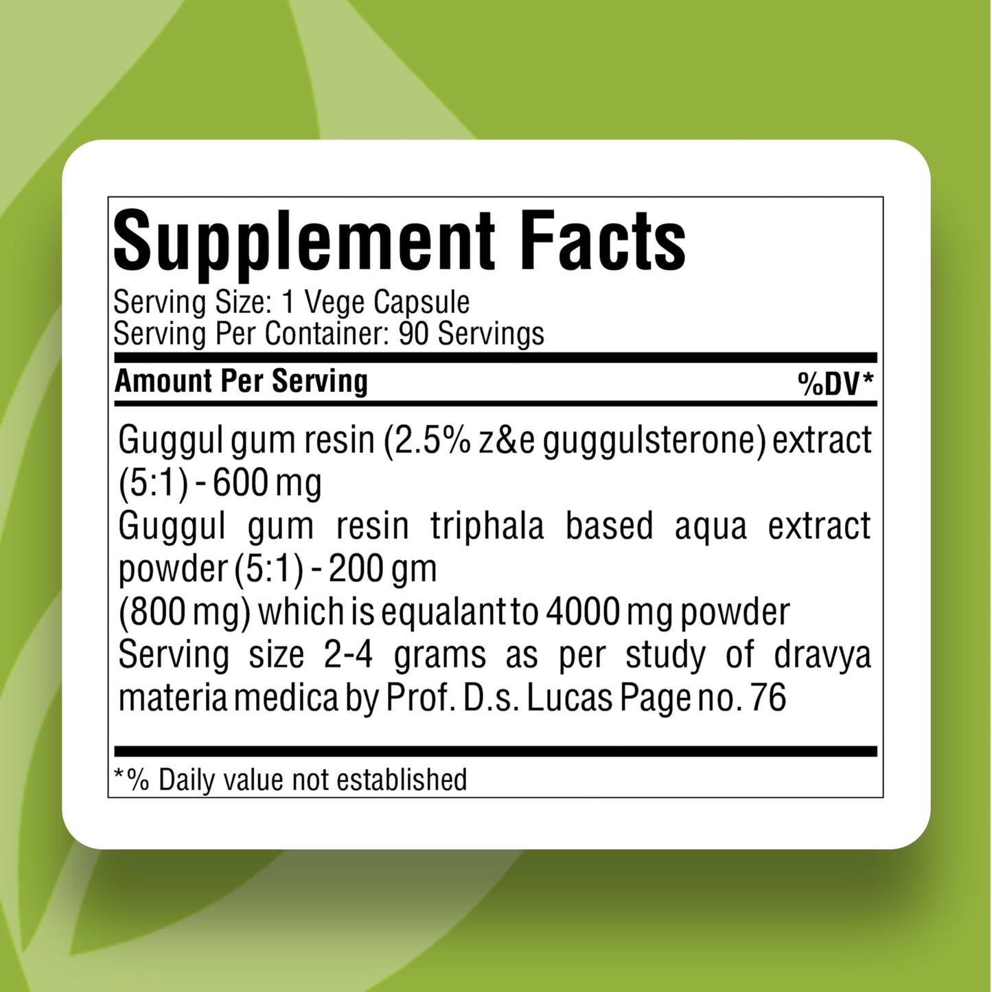 Herbsforever Guggul Capsules, 90 Capsules