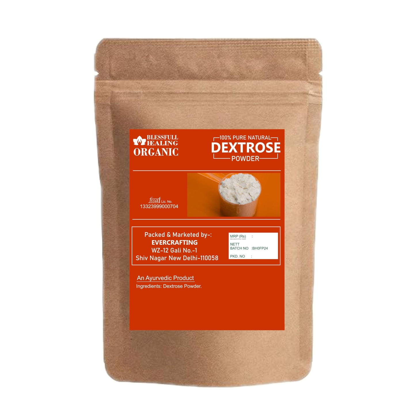 Blessfull Healing Organic Dextrose Powder, 10.58 oz
