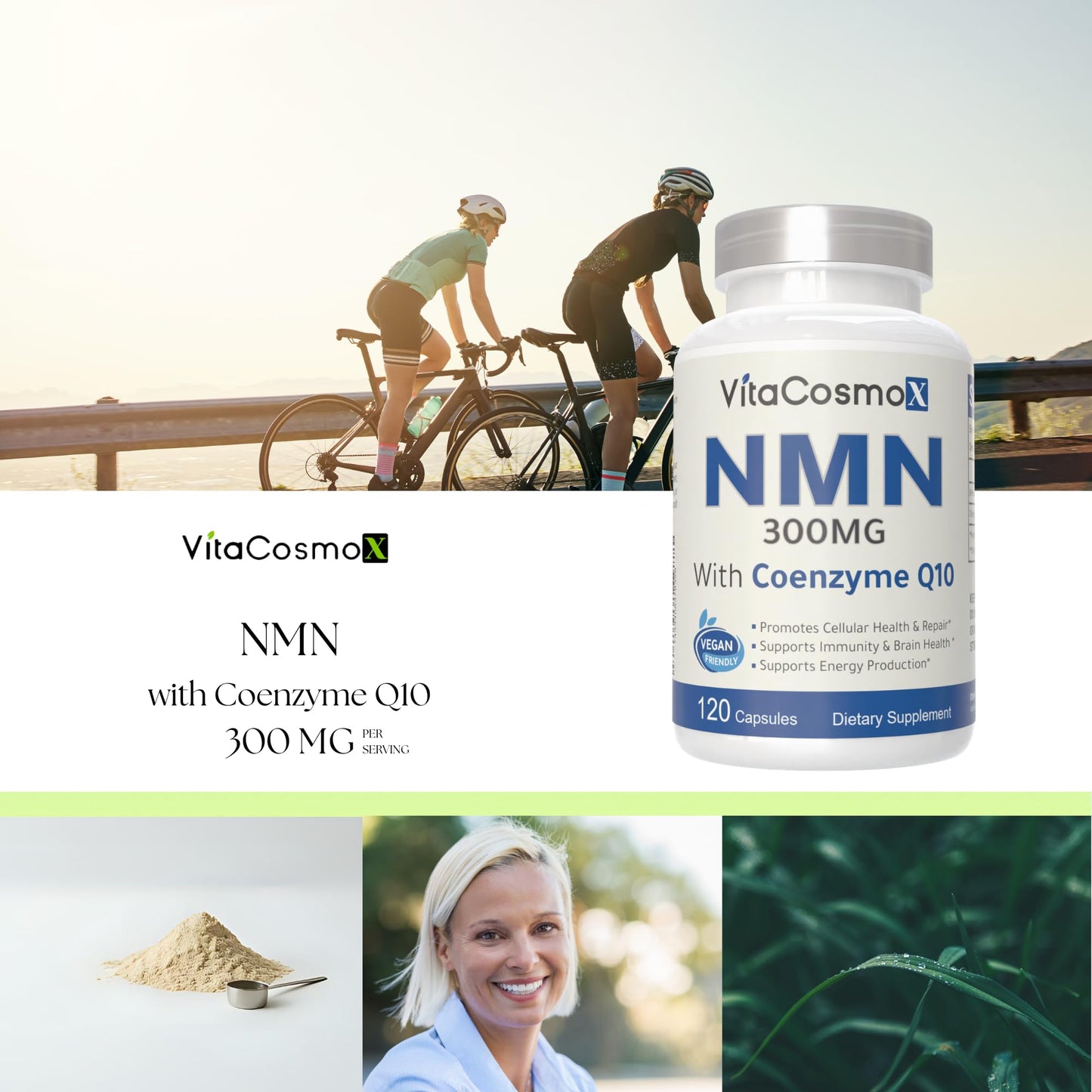 VitaCosmoX Nicotinamide with CoQ10 Coenzyme Q10 Capsule 1 Count