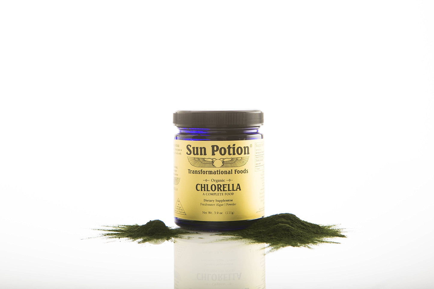 Sun Potion Chlorella Powder – Cracked Cell Wall Freshwater Microalgae, Chlorophyll-Rich Green Superfood, Plant-Based Protein, Detox Support, Nutrient-Dense Supplement 1 Count