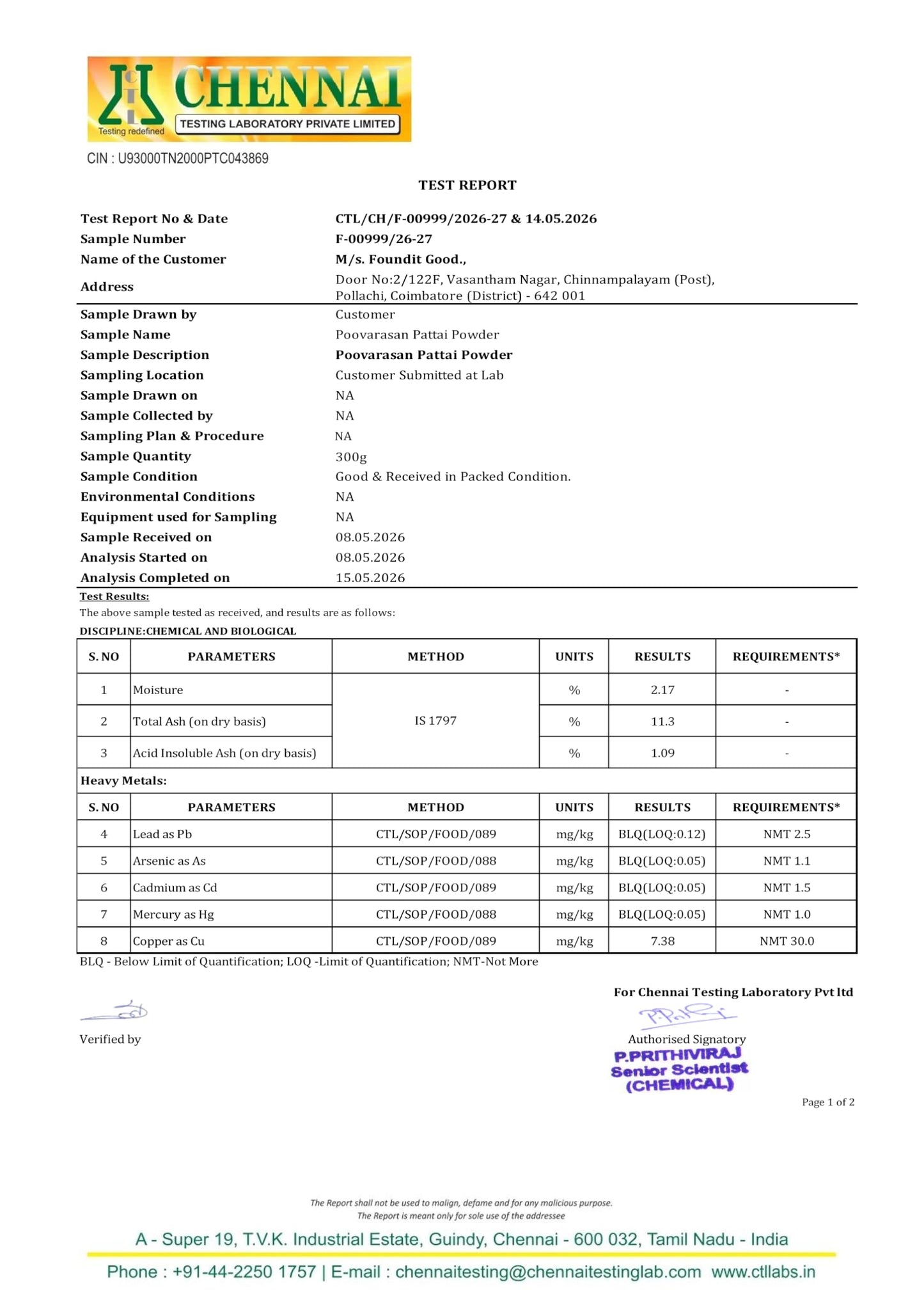 YOGIS HERBS Poovarasam Pattai Powder 8