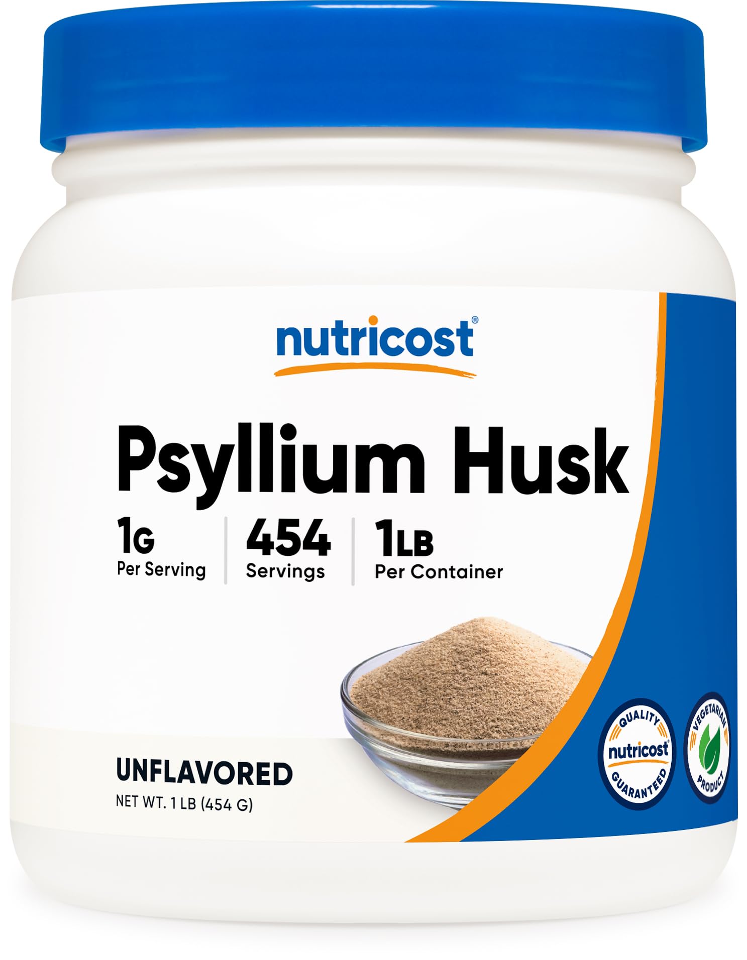 Nutricost Psyllium Husk Ground Powder, 16 oz