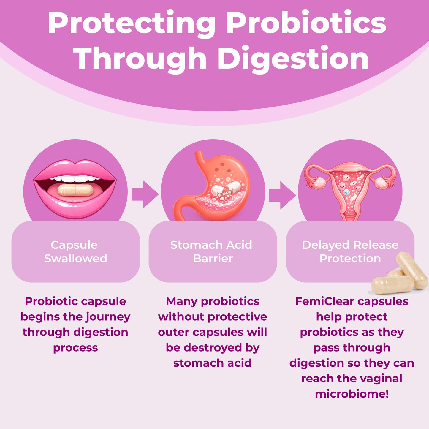 FemiClear Vaginal Probiotics Capsule, 1 Count