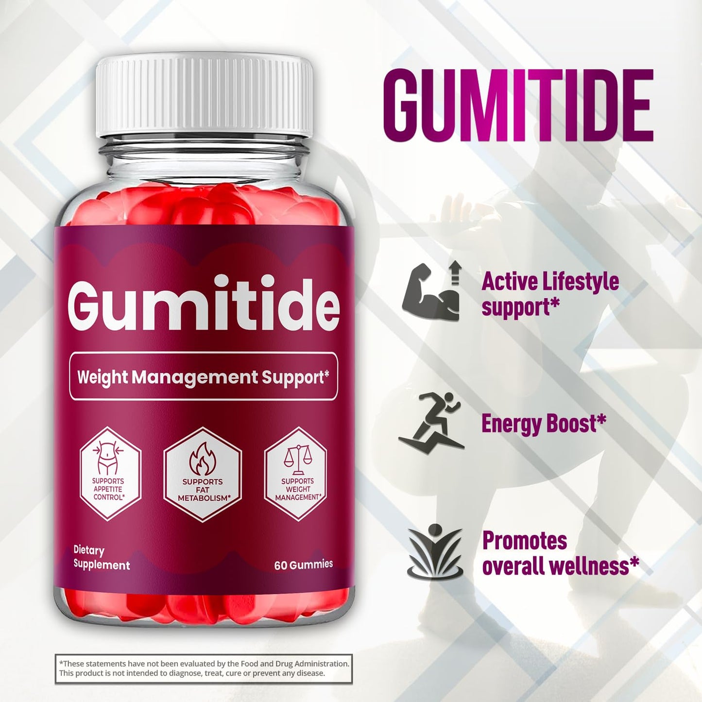 Flex University Gumitide Gummies, 180 Gummies
