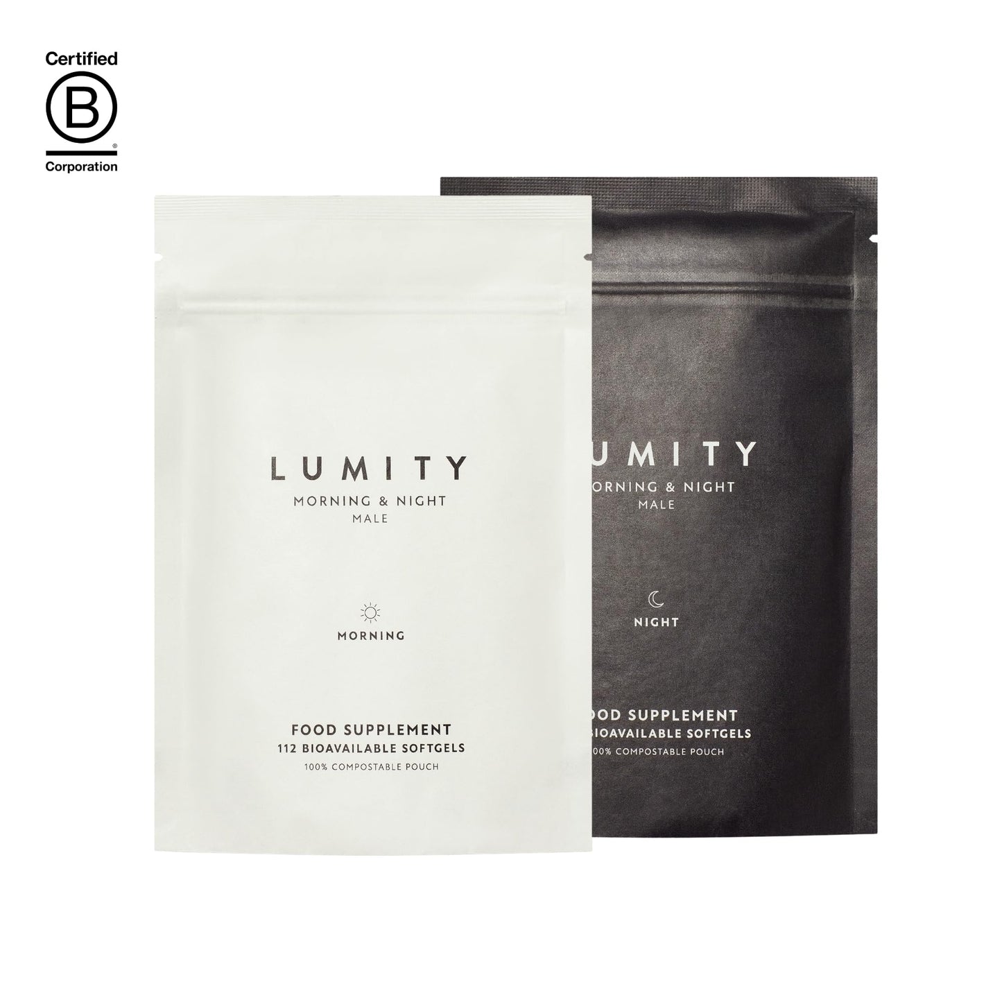 LUMITY Morning & Night Male Supplement Softgel 1 Count