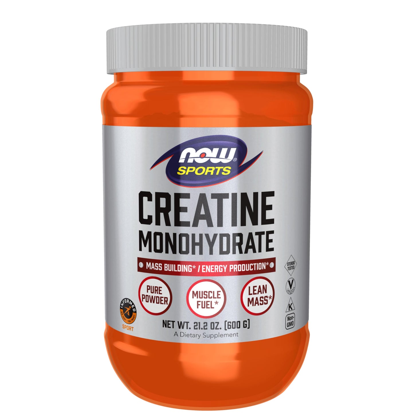 NOW Foods Creatine Monohydrate Powder, 21.2-Ounce