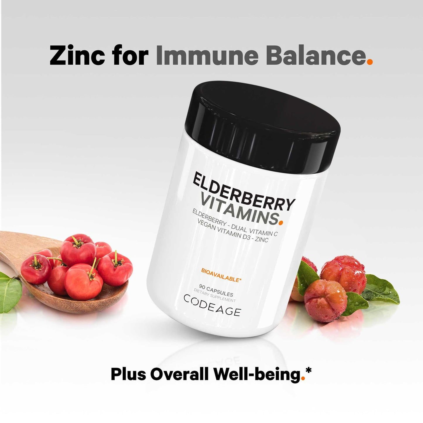 Codeage Elderberry Vitamins Capsules 90
