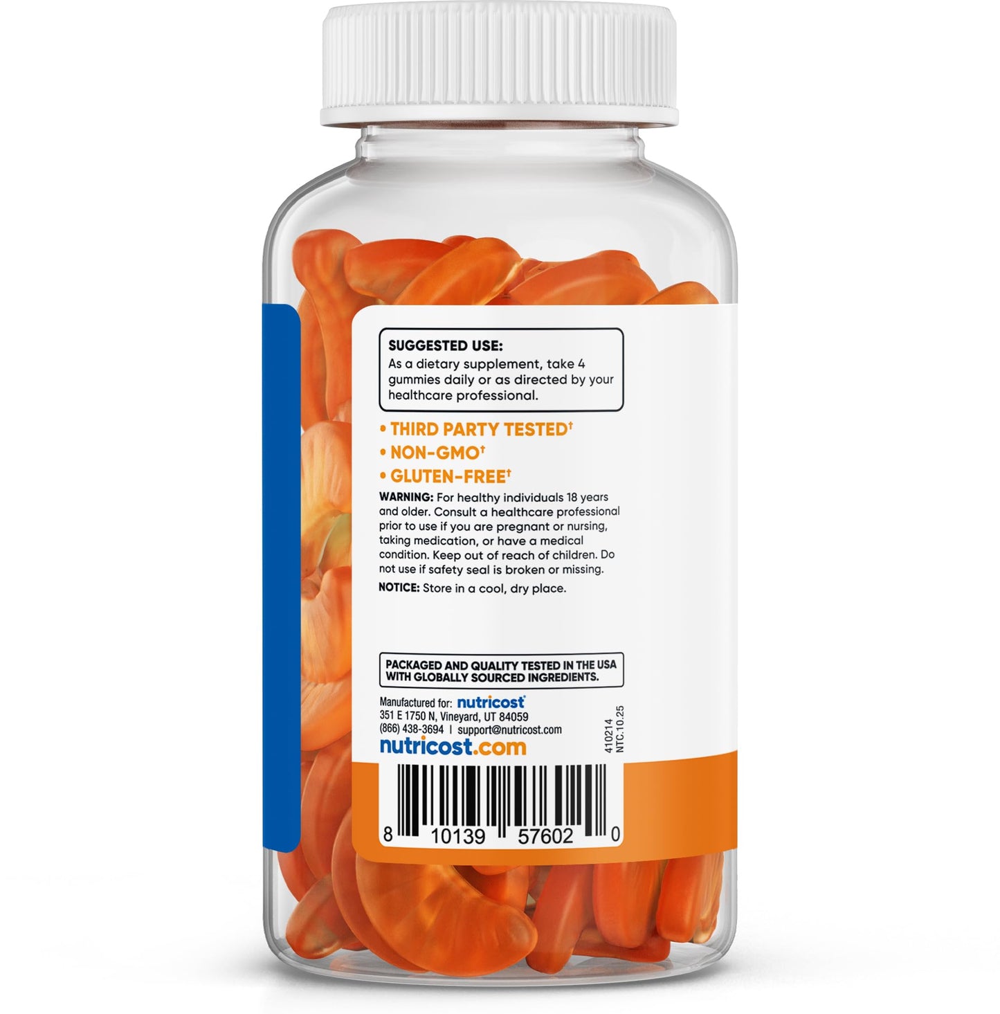 Nutricost Vitamin C (500mg) Gummies, 120 Gummies