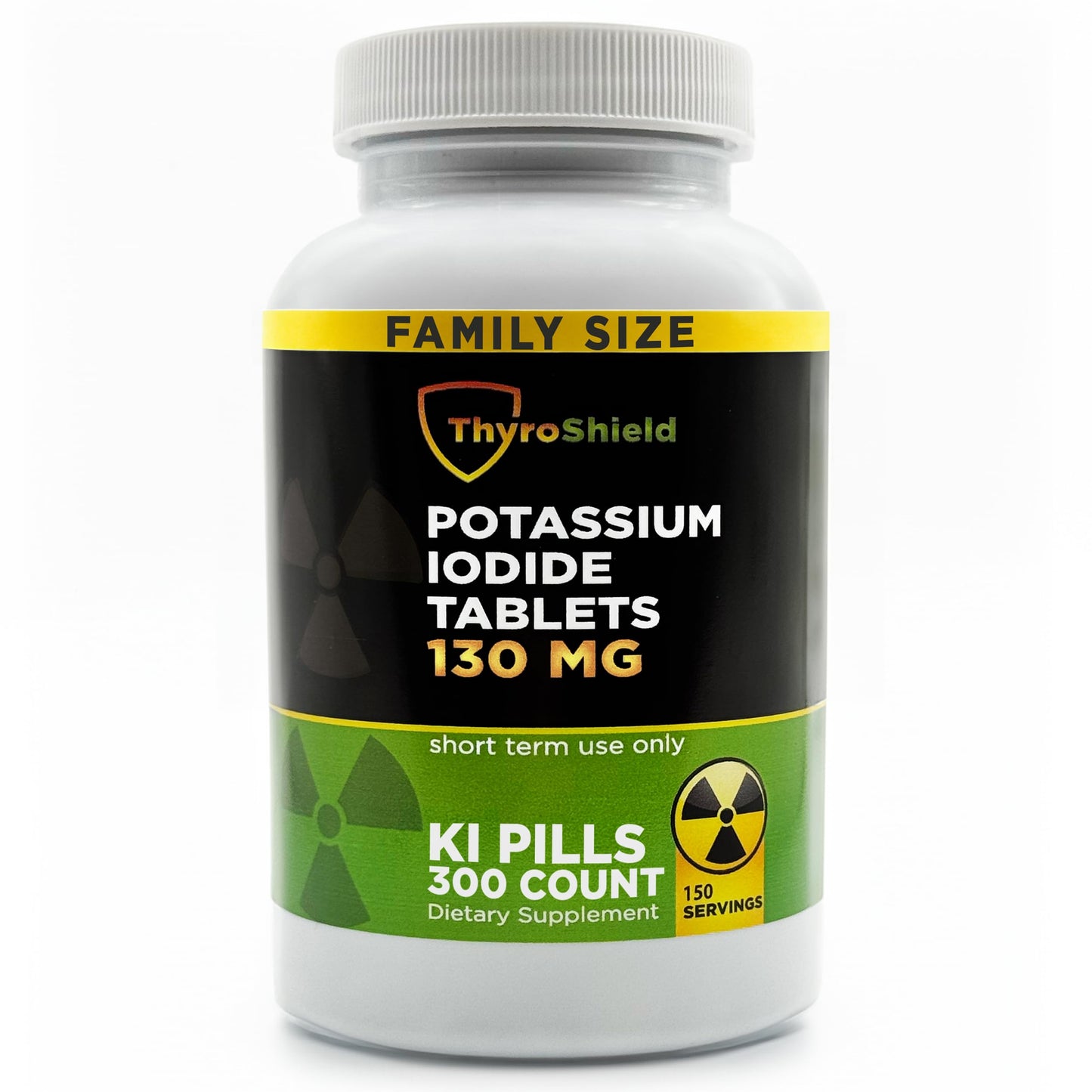 ThyroShield Potassium Iodide 130 mg, 300 Tablets