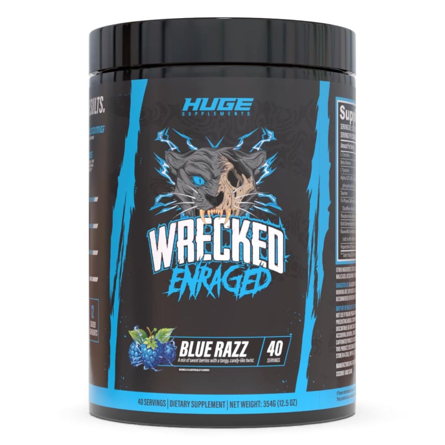 Huge Supplements Wrecked Enraged High Stim Pre Workout Powder 12