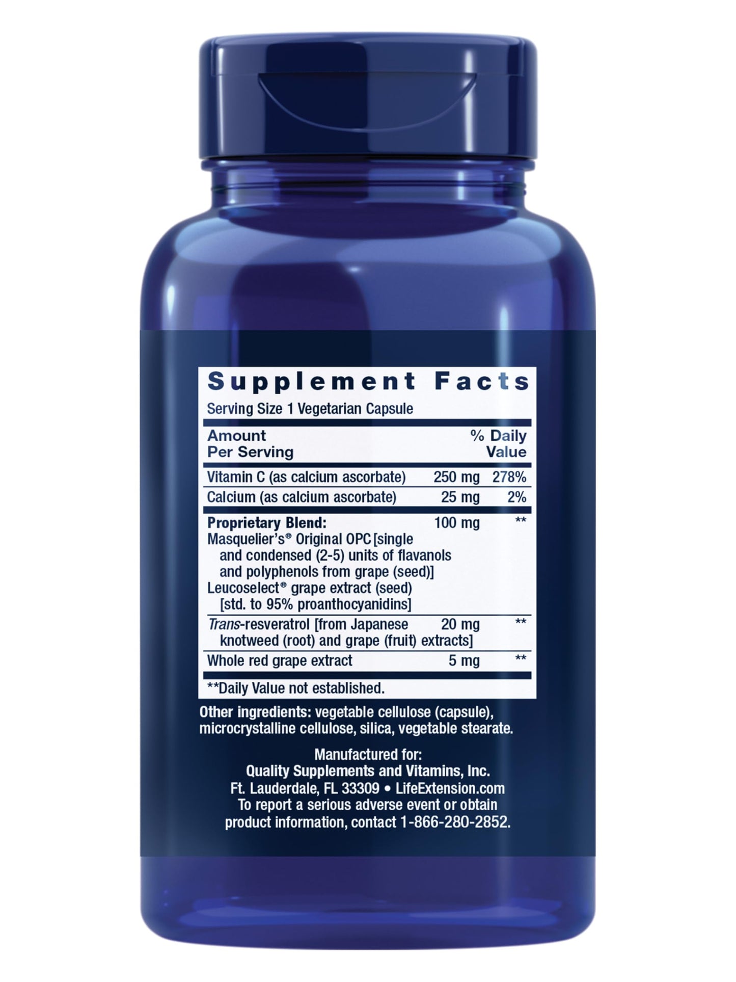 Life Extension Grapeseed Extract Capsule, 60 Capsules