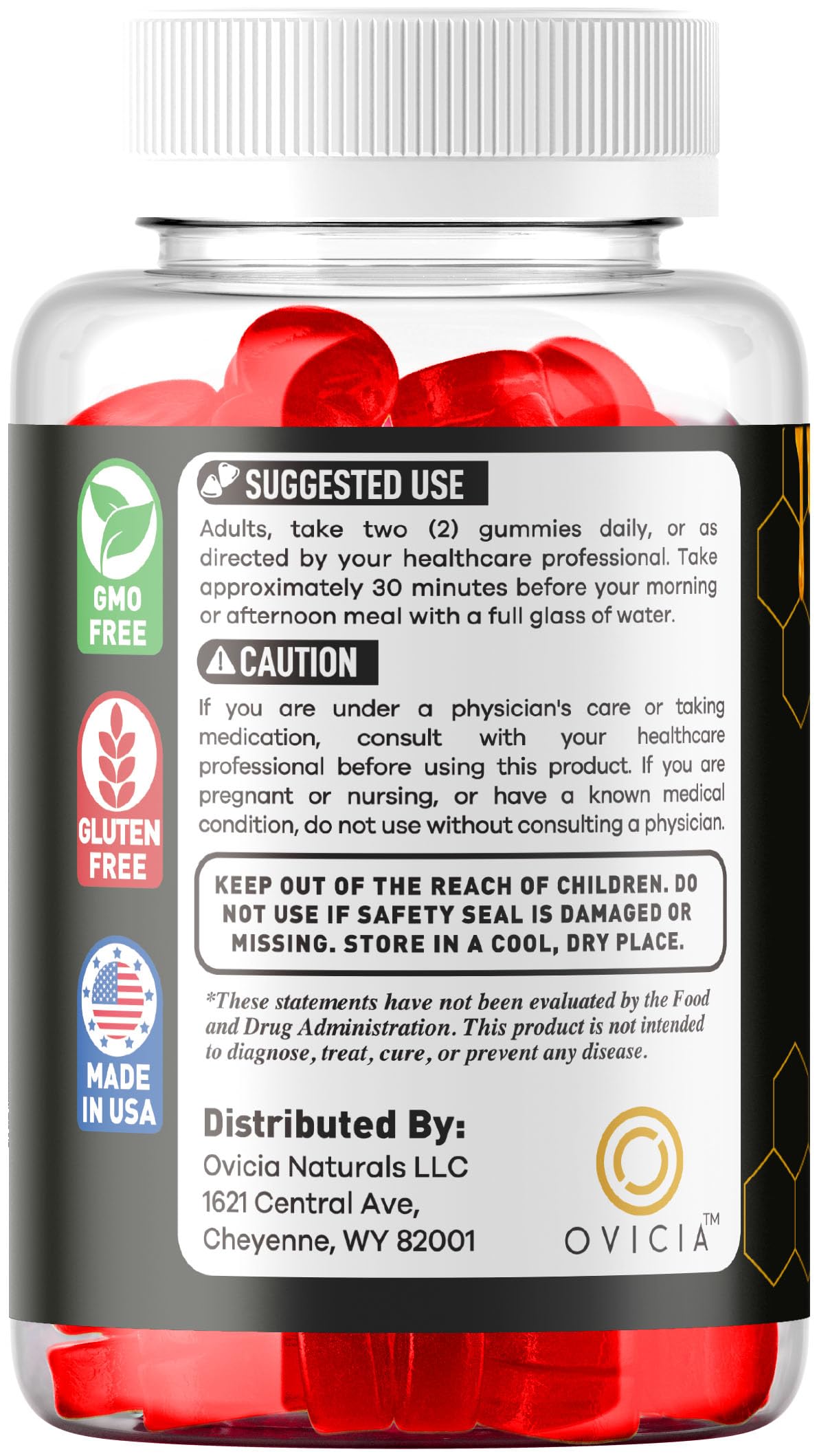 OVICIA Alpha Honey Gummies 180 Gummies