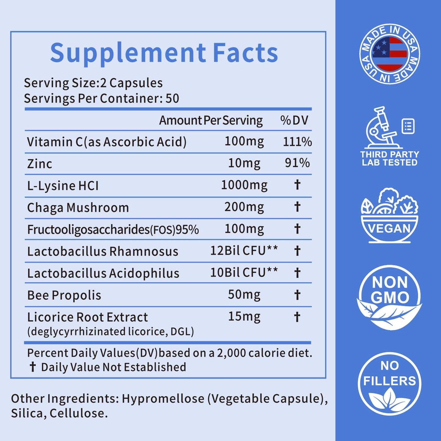 Zhizaiql Lysine Capsule, 100 Capsules