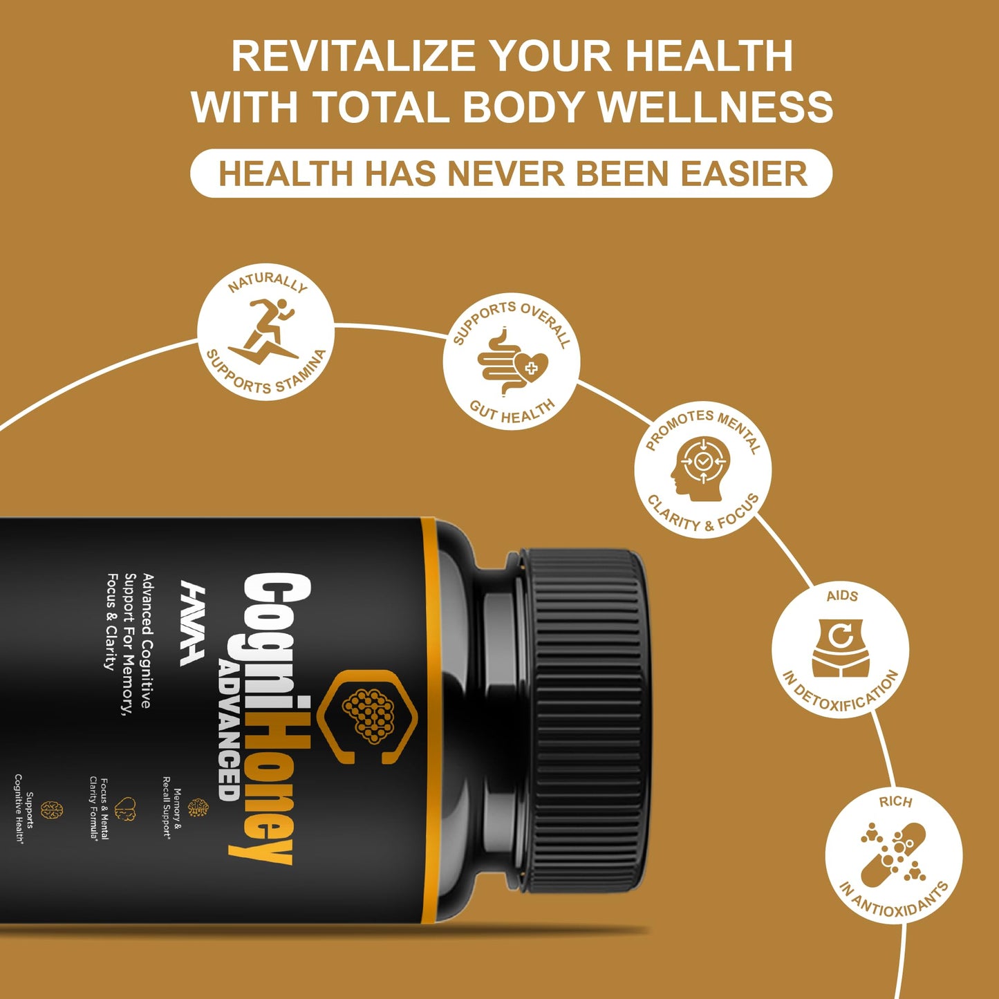 Havah CogniHoney Advanced Brain Health Formula Supplement Capsule 60 Count