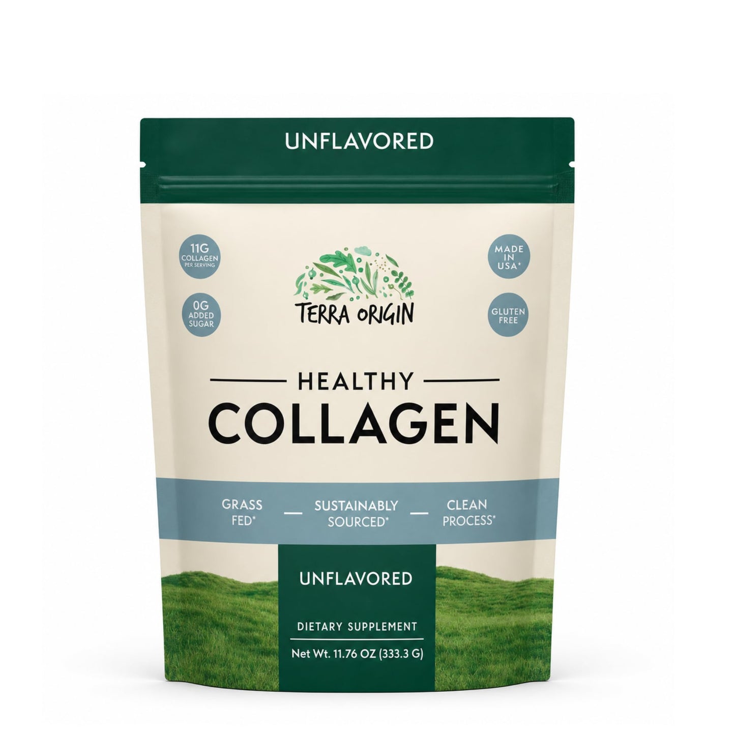 TERRA ORIGIN Healthy Collagen Peptides Powder 11.76 Ounce