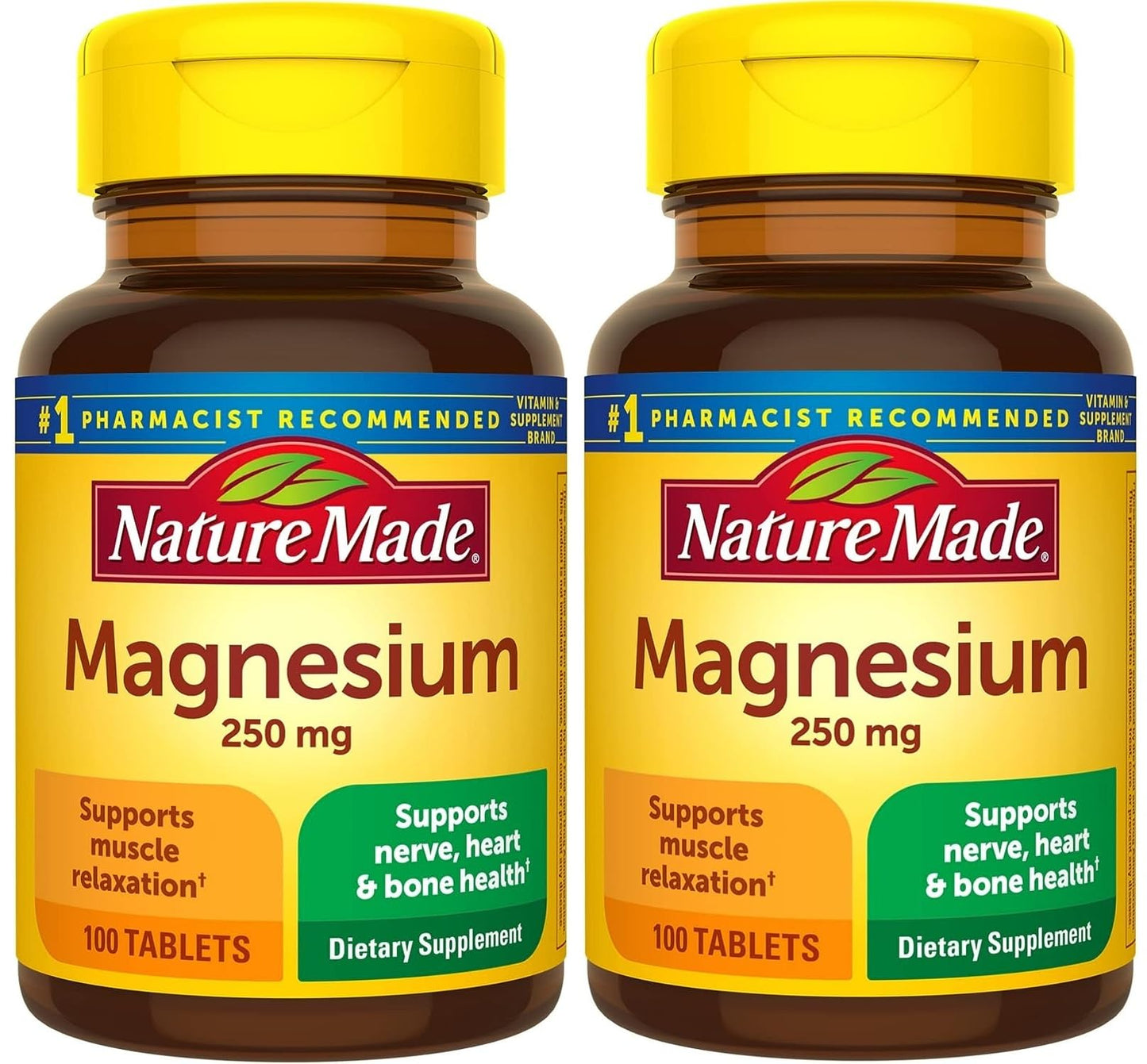 Nature Made Magnesium Oxide 250 mg Tablets, 200 Tablets