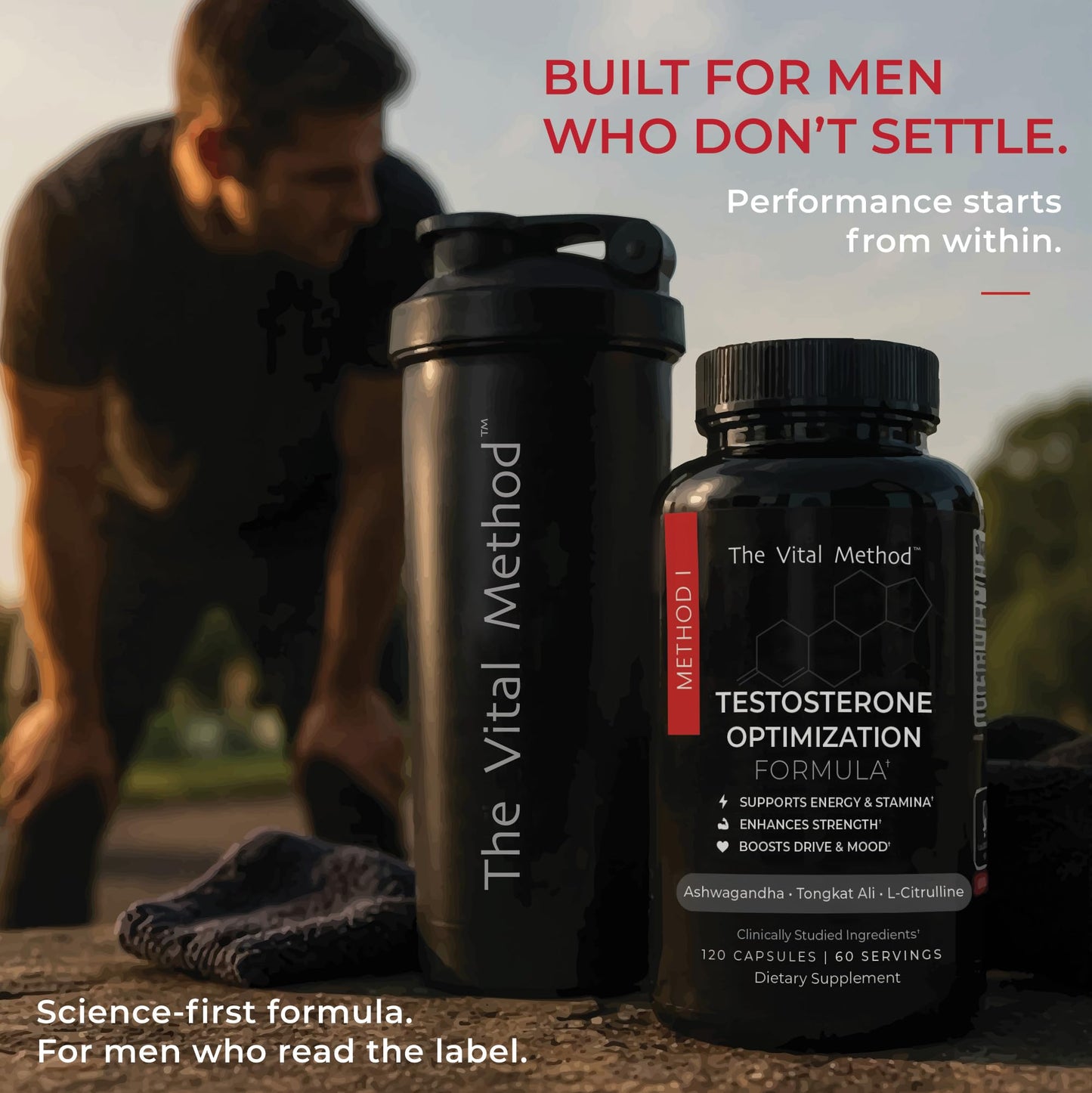 The Vital Method Testosterone Optimization Formula Capsule 120 Count