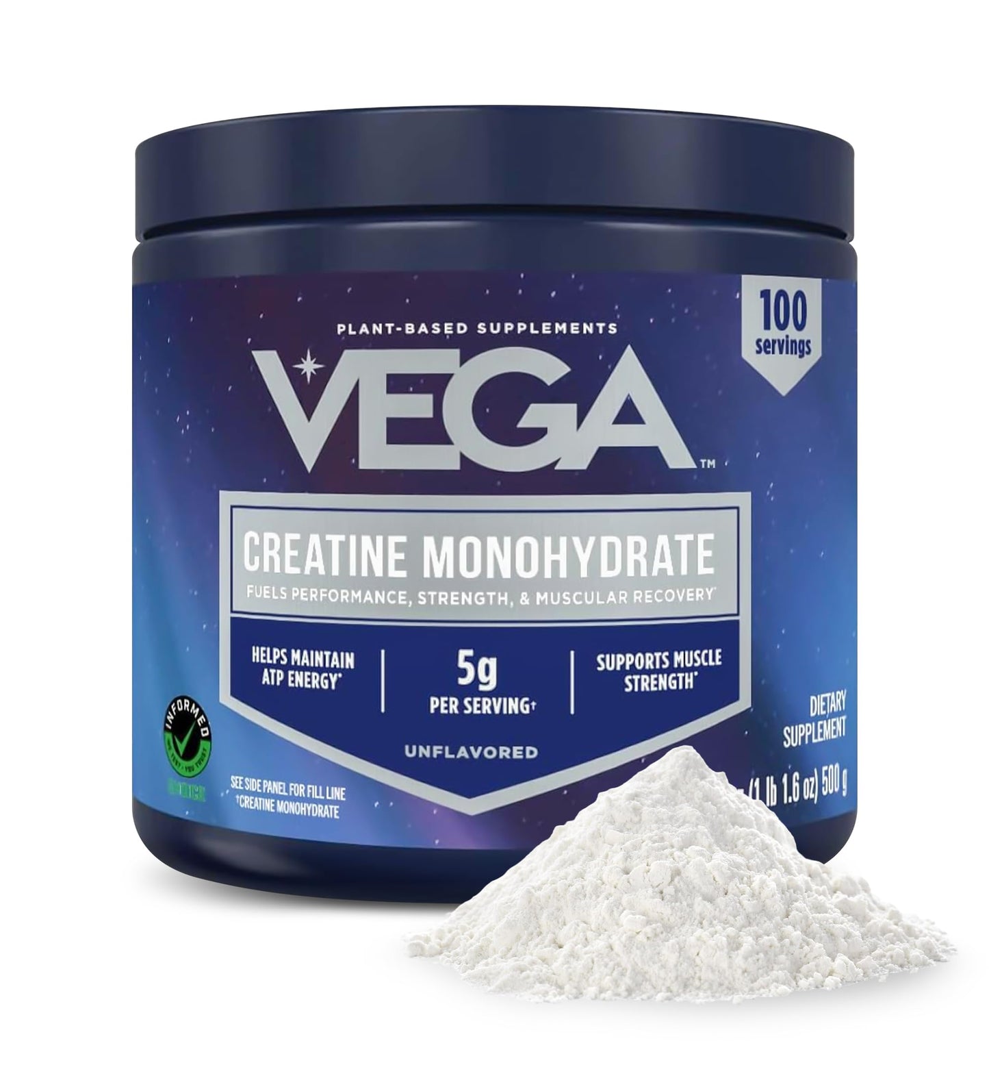 Vega Micronized Creatine Monohydrate Powder 17.9 oz