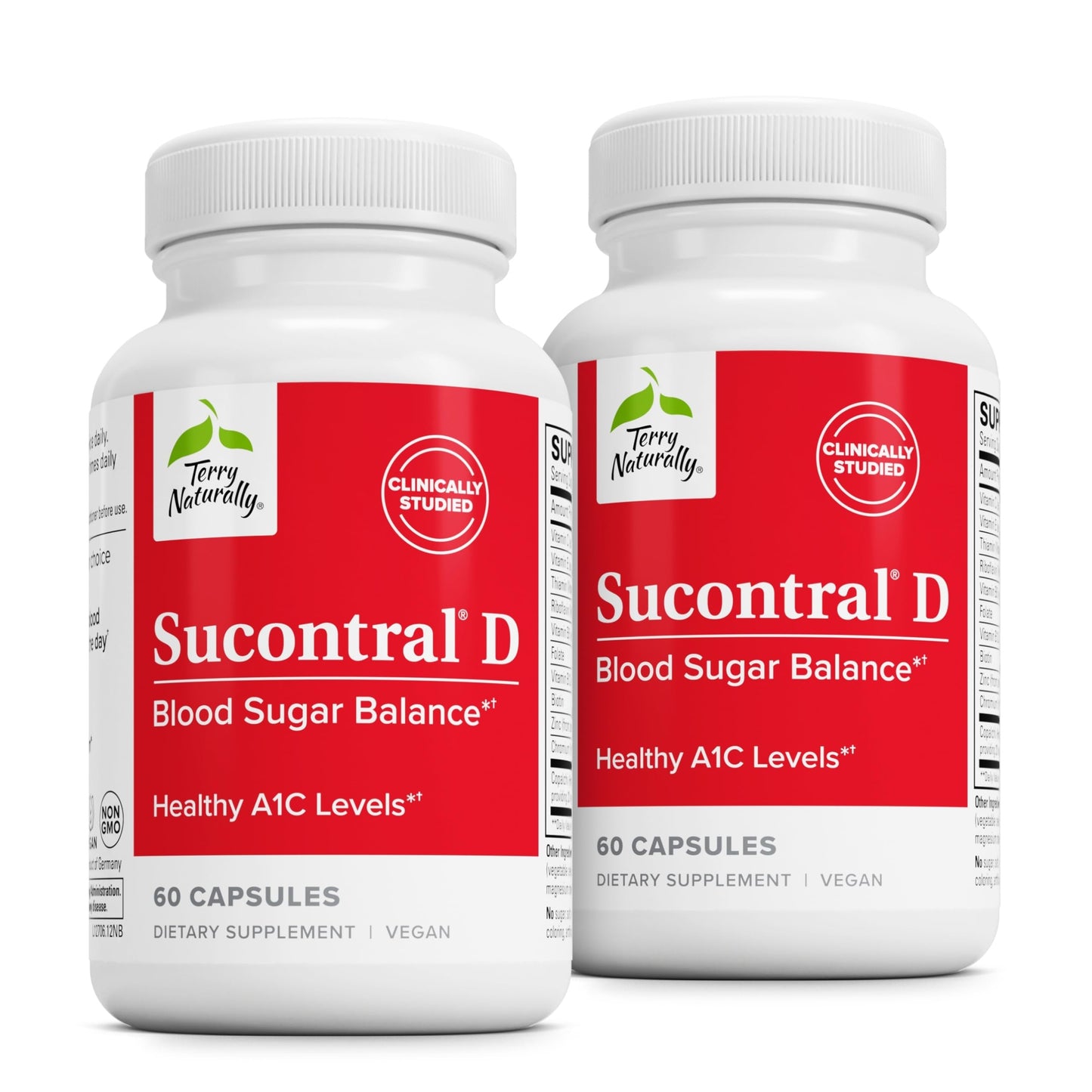Terry Naturally Sucontral D B-Complex & Folate Supplement 120 Capsules