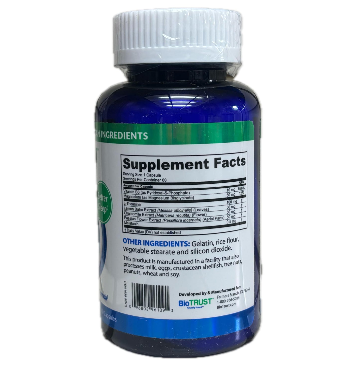 BioTrust Zen-Zzz, Non-Habit-Forming Sleep Support Supplement Capsules, 120 Capsules