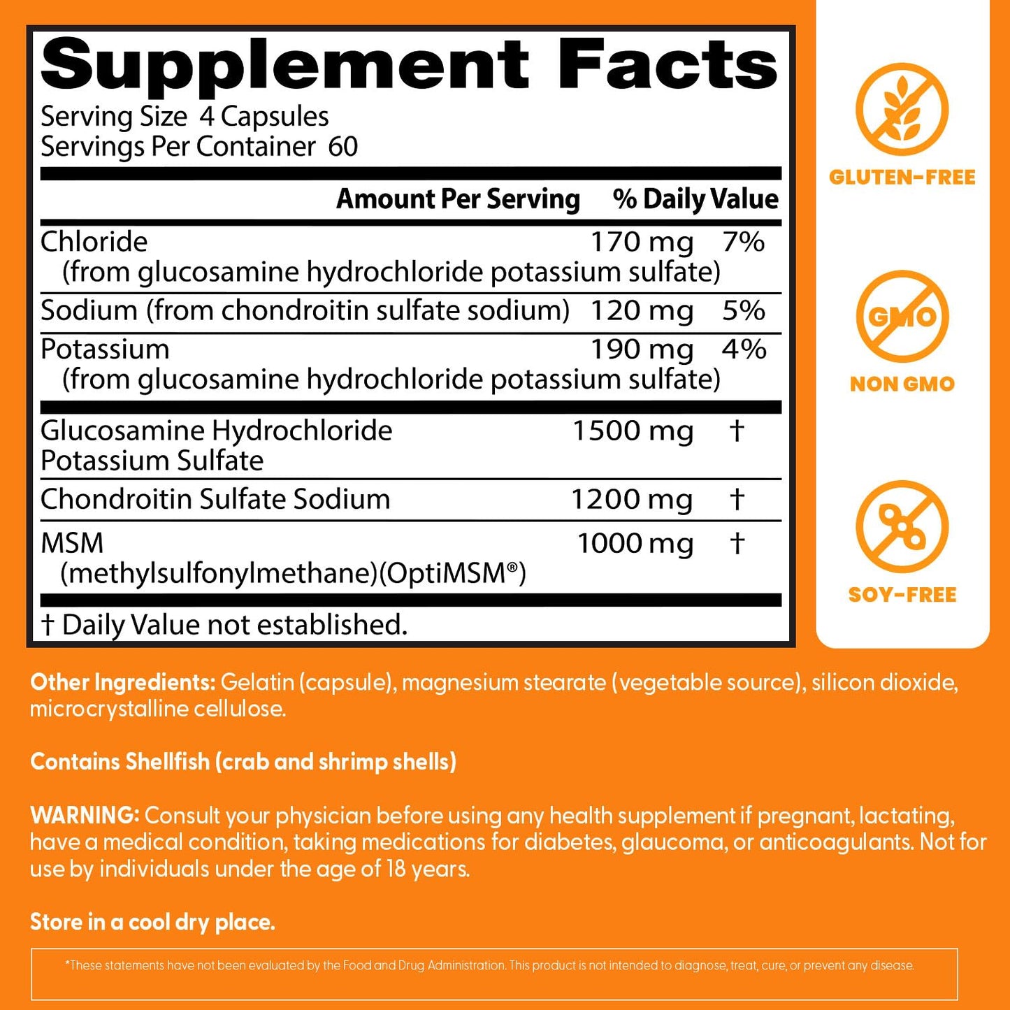 Doctor's BEST Glucosamine Chondroitin MSM 240 Capsules