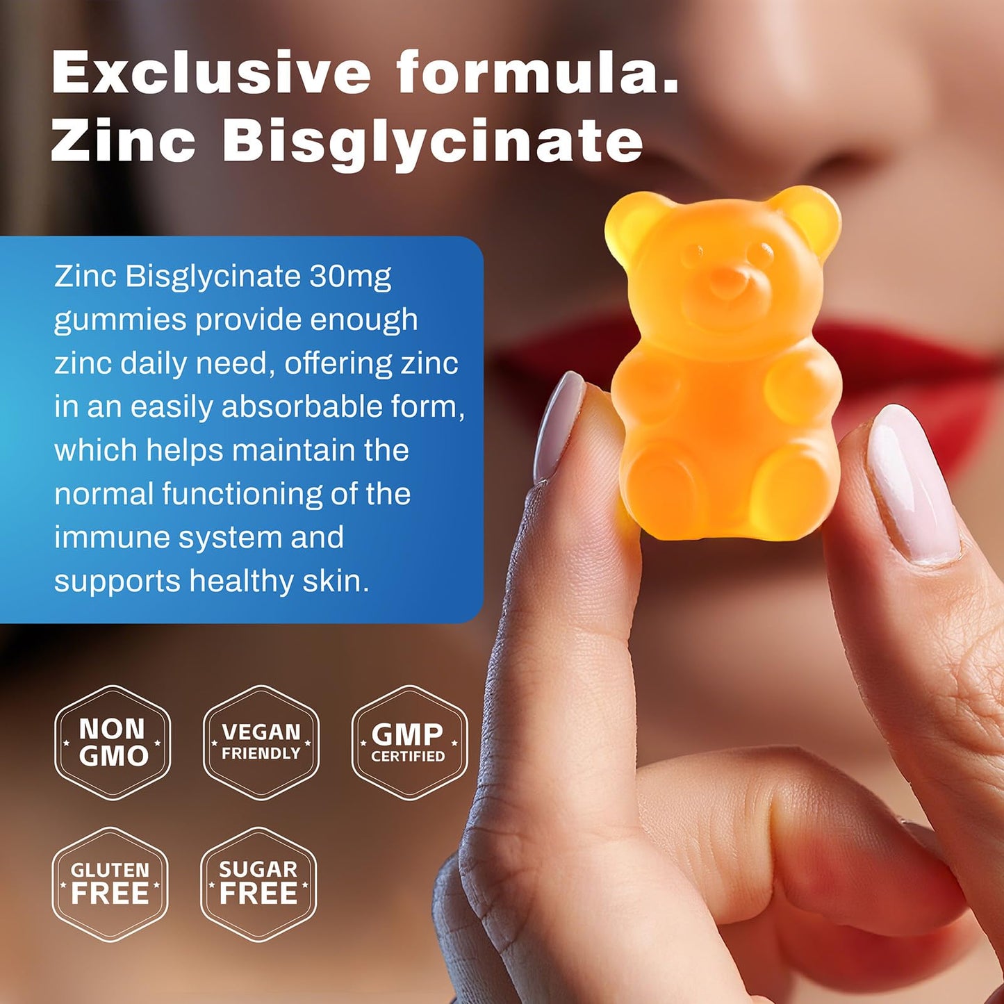 Elysx Zinc Glycinate 30 mg Gummies, 60 Count