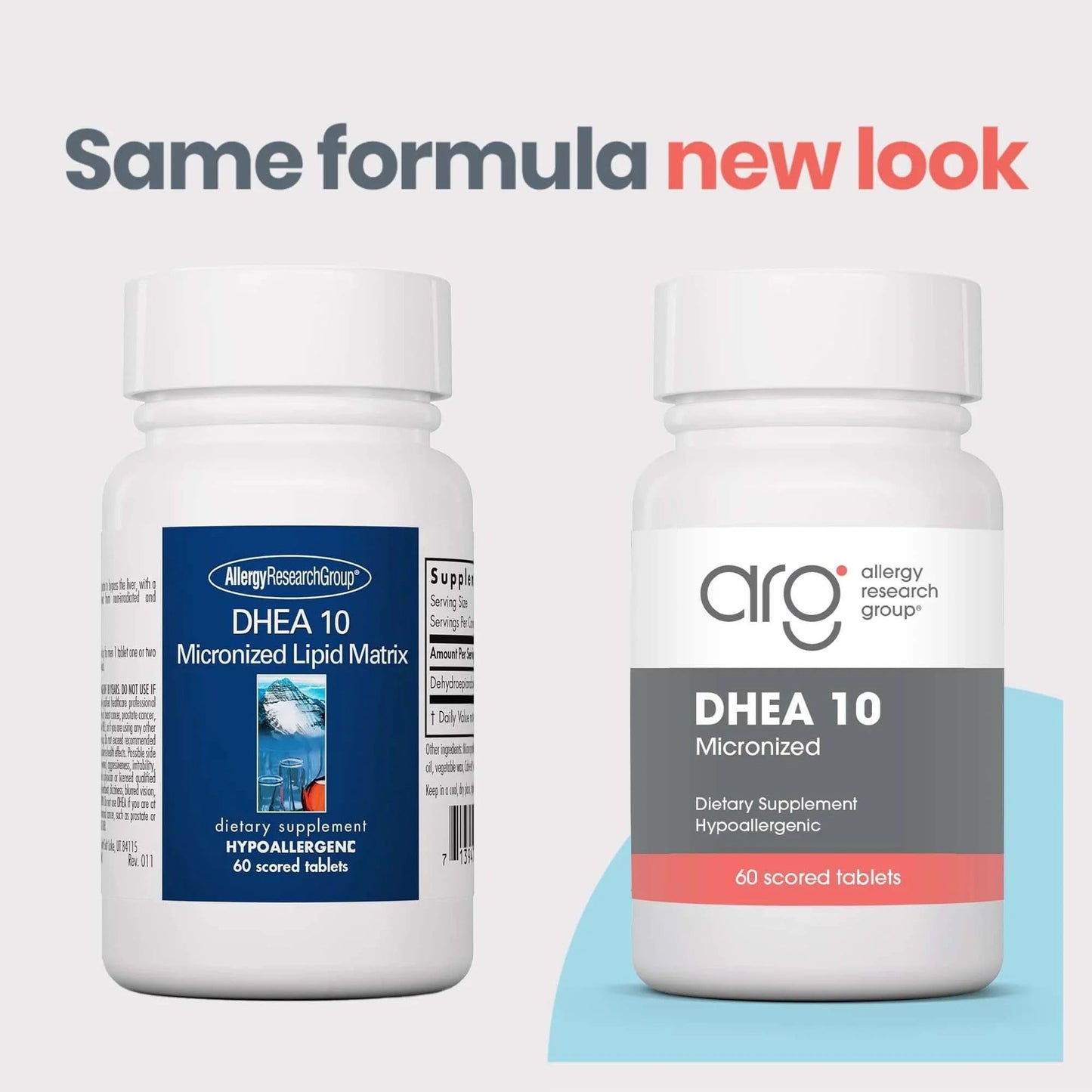 Allergy Research Group DHEA 10 mg Micronized Lipid Matrix, 60 Tablets