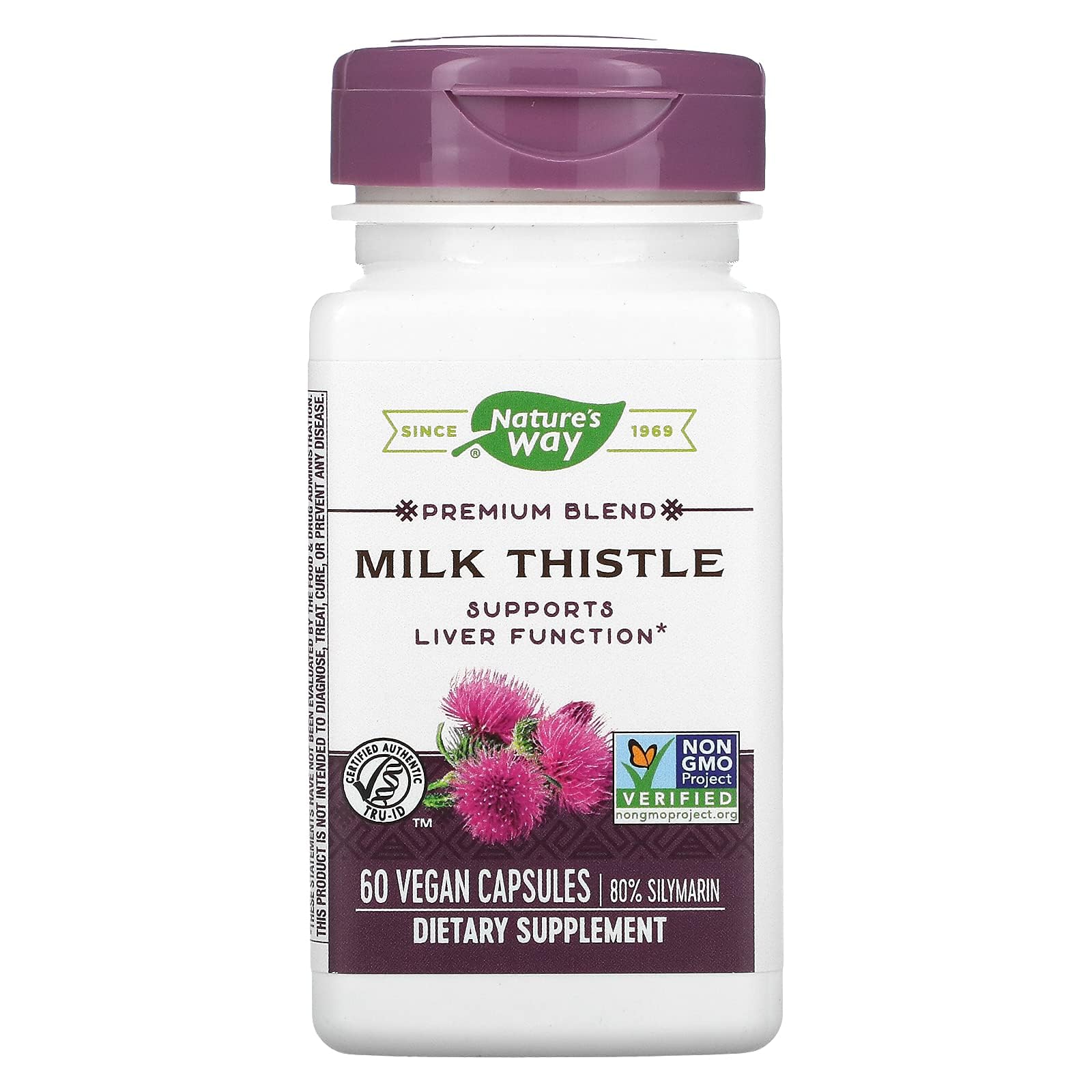 Nature's Way Milk Thistle Standard 175mg Capsule 60 Count