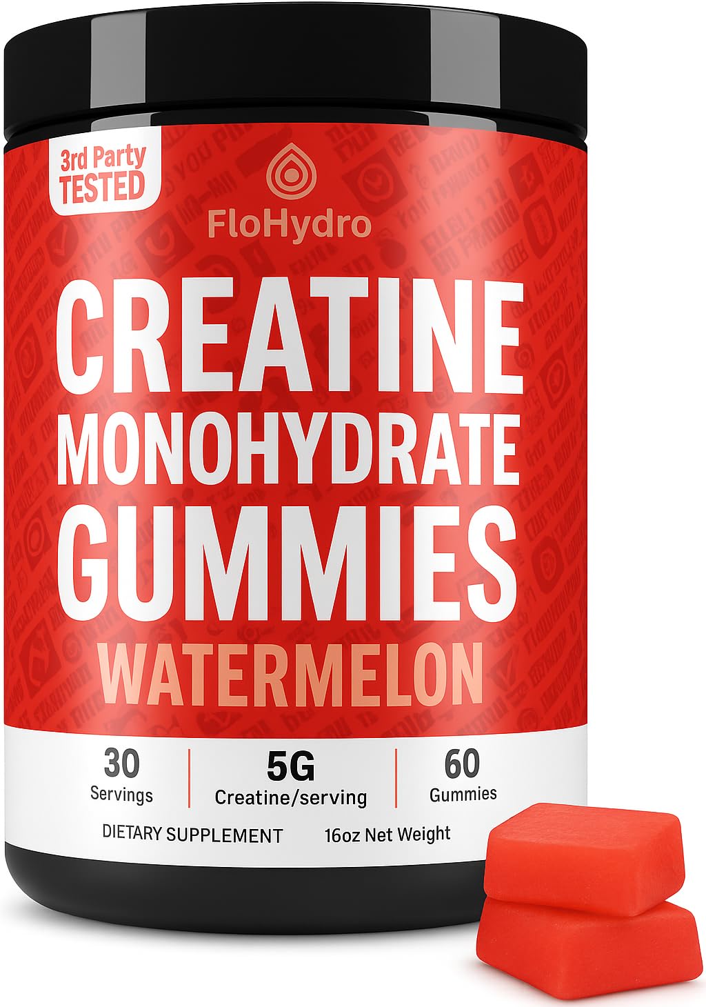 FloHydro Creatine Gummies Gummy 60 Count
