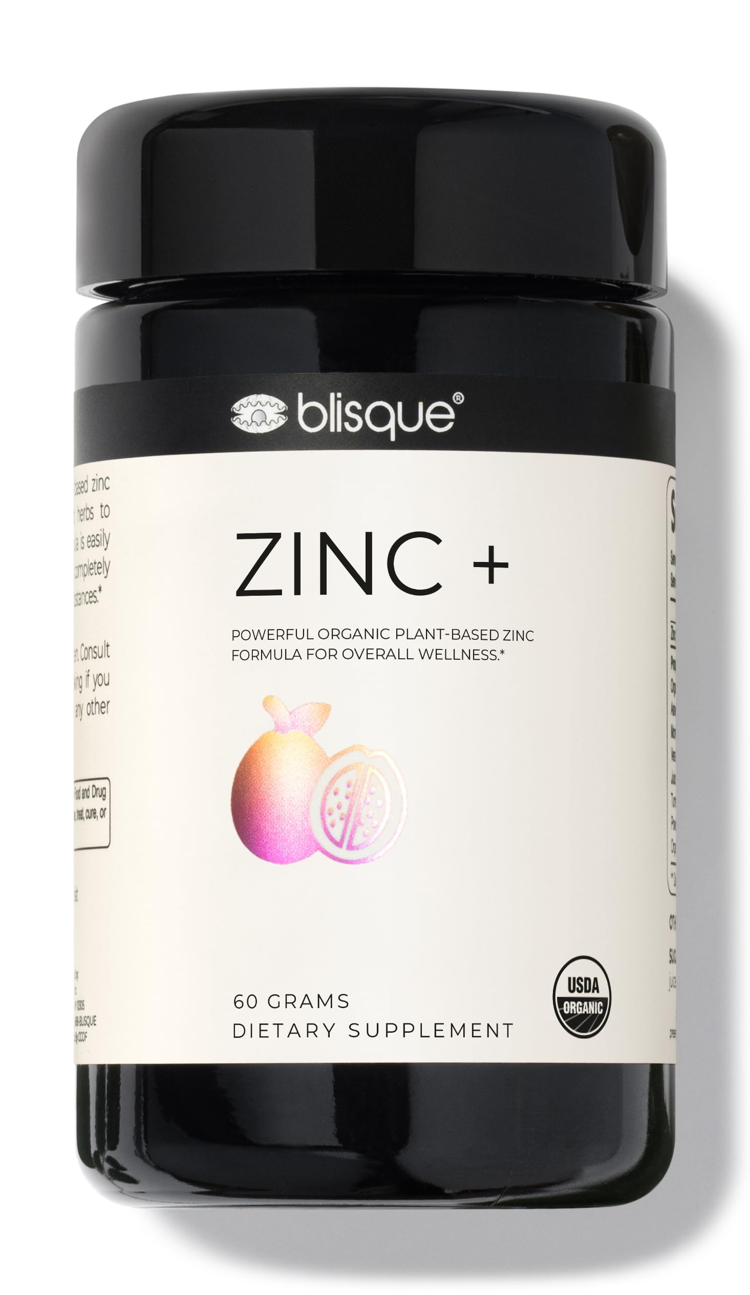 Blisque Organic Zinc Supplement Sourced from Guava Leaf Powder, 2.12 oz