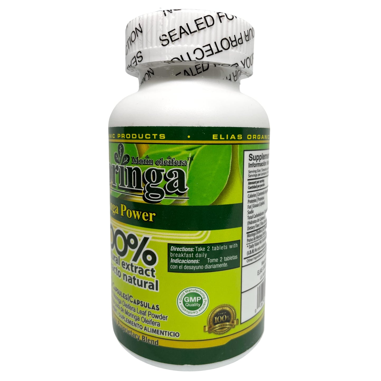 Elias Organic Products Moringa Power Rica en Vitaminas y Minerales Capsules 120