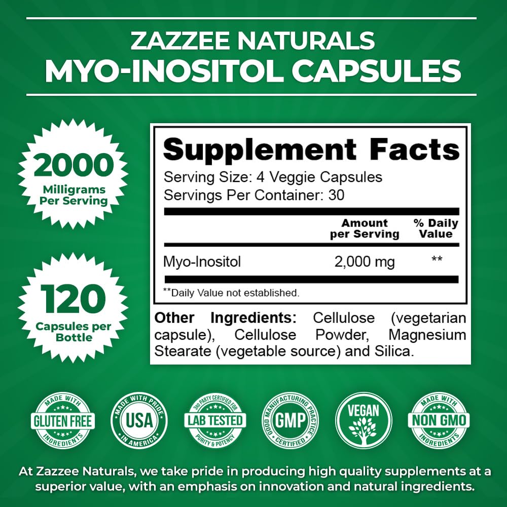 Zazzee Myo-Inositol Powder, 2