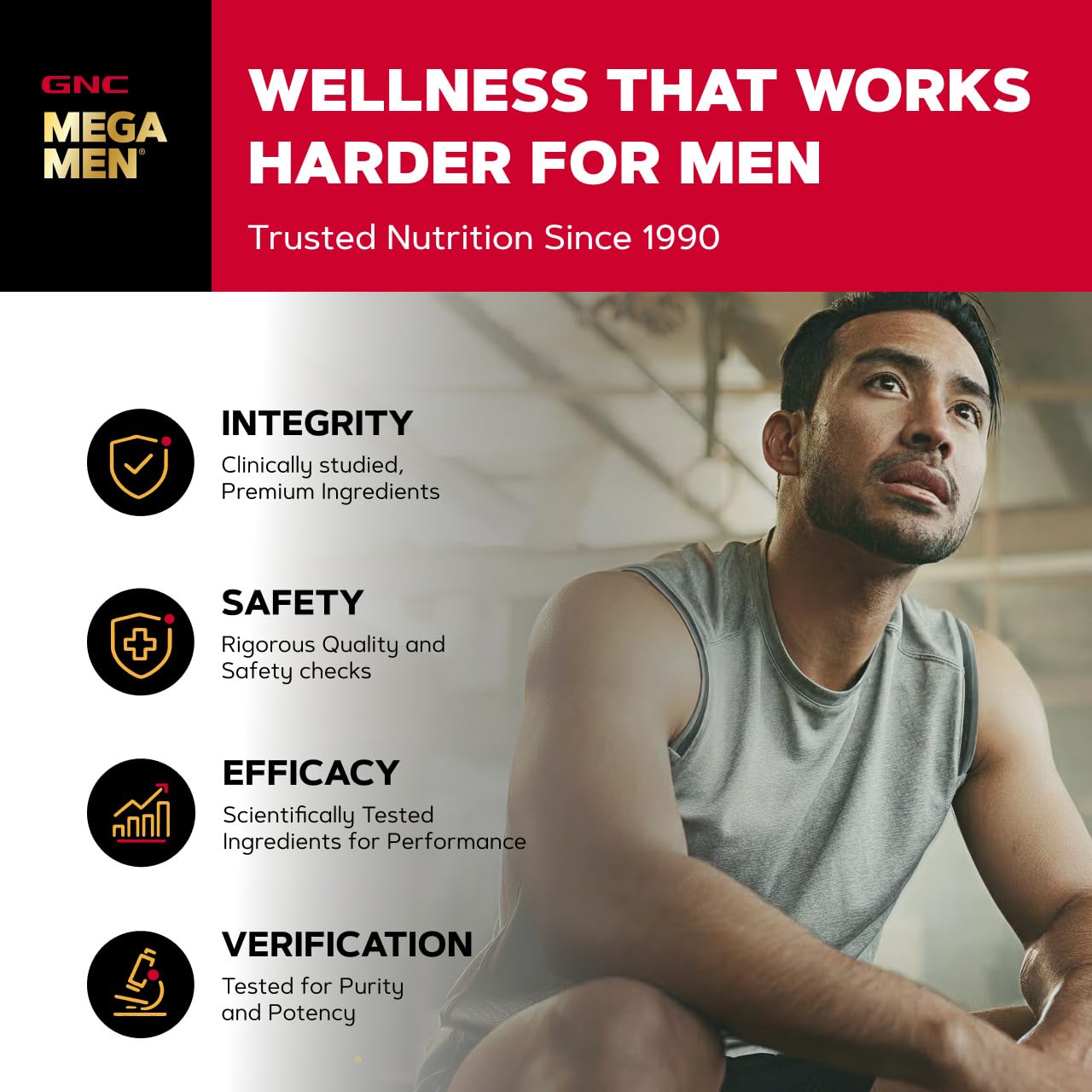 GNC Mega Men Sport Multivitamin for Men Capsule 180 Count