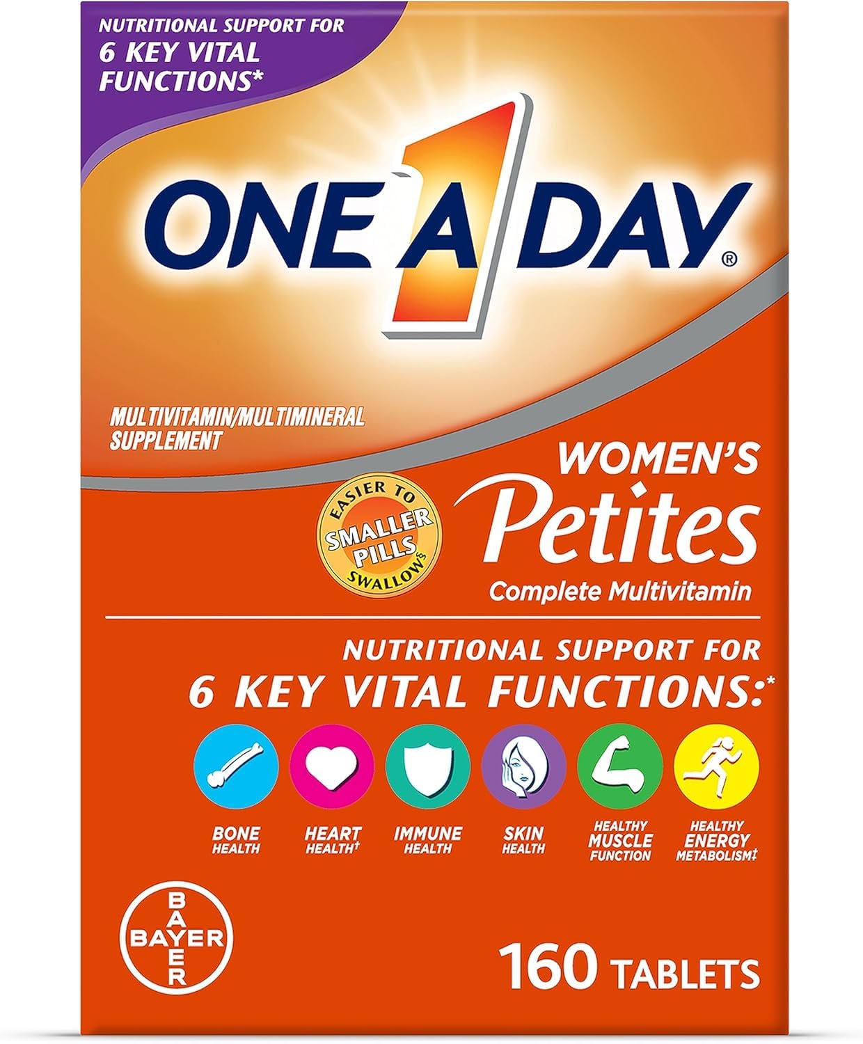 ONE A DAY Women's Petites Complete Multivitamin Tablet, 800 Tablets