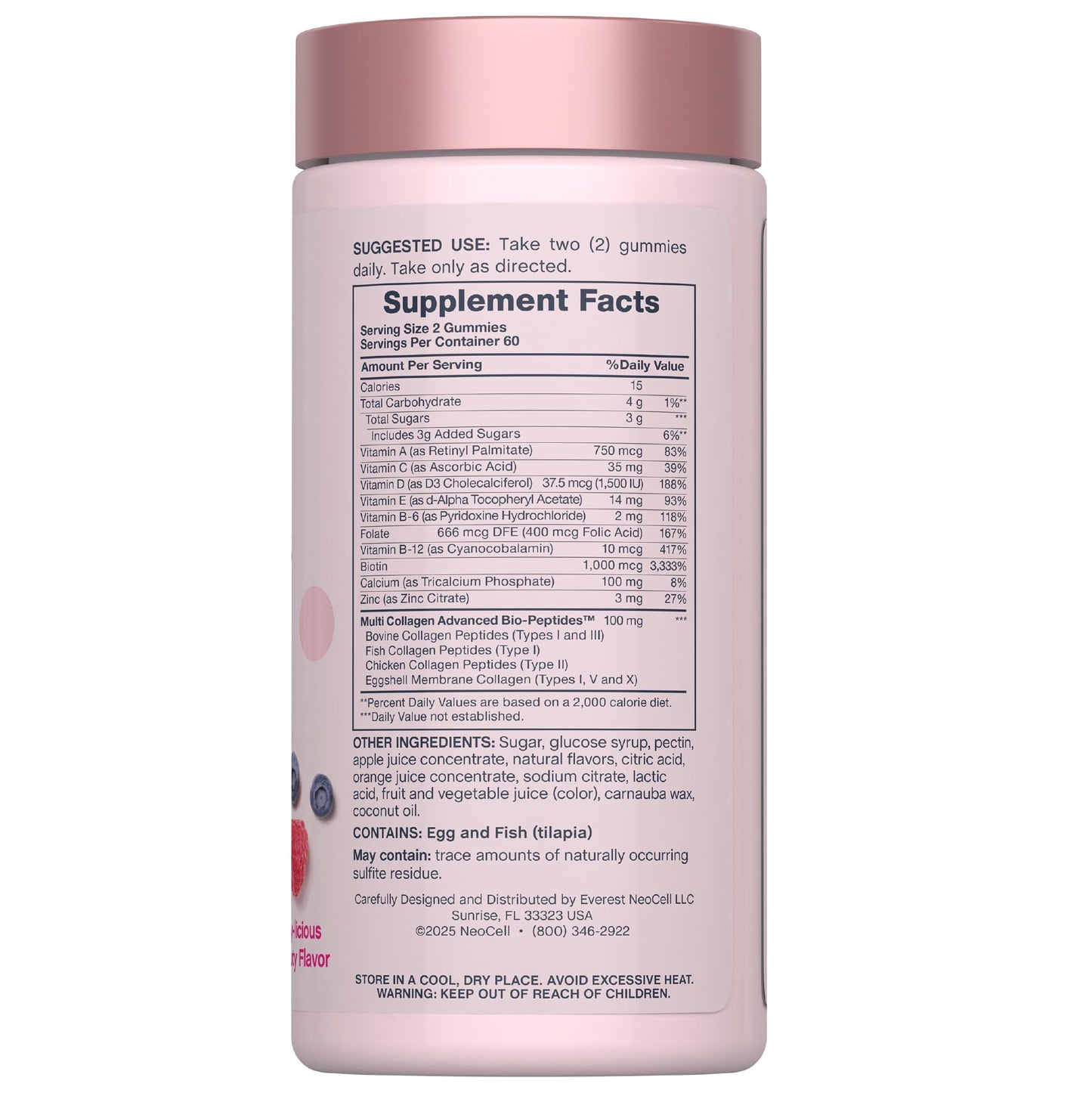 NeoCell Women's Multi Gummy with Collagen 120 Gummies