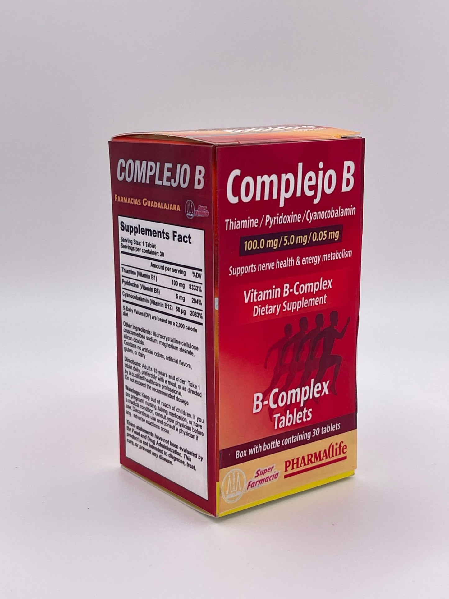 Generic B-Complex Vitamin Tablets, 30 Count